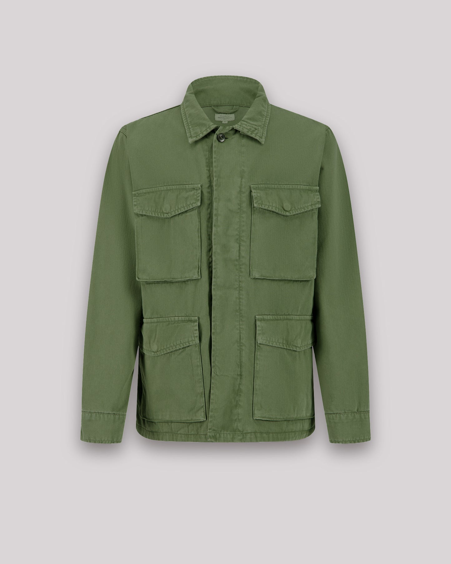 Jared Men's Military Green herringbone cotton Jacket