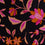 Jupe Femme en viscose imprimé floral Noir & Orange Juste