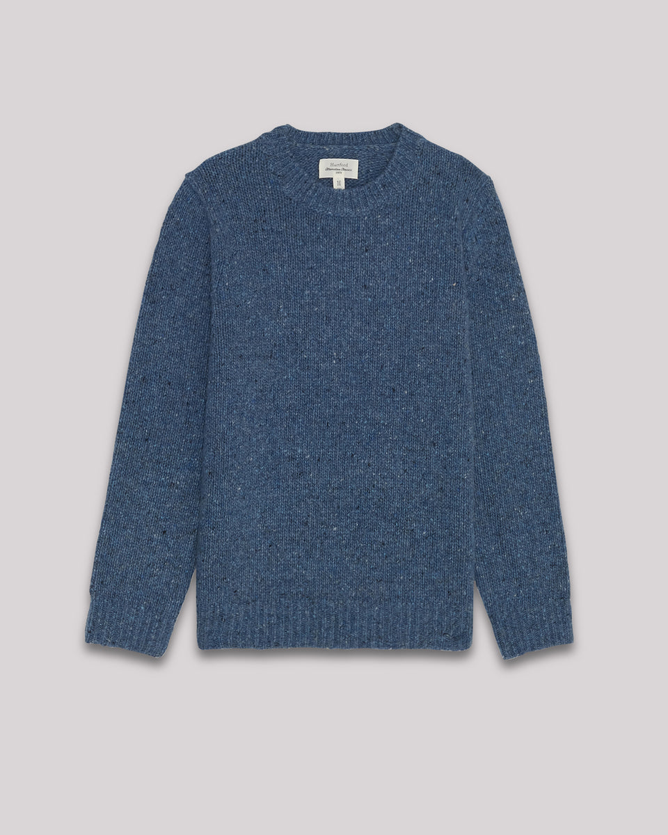 Donegal Boy's Denim wool & alpaca Sweater - Image principale