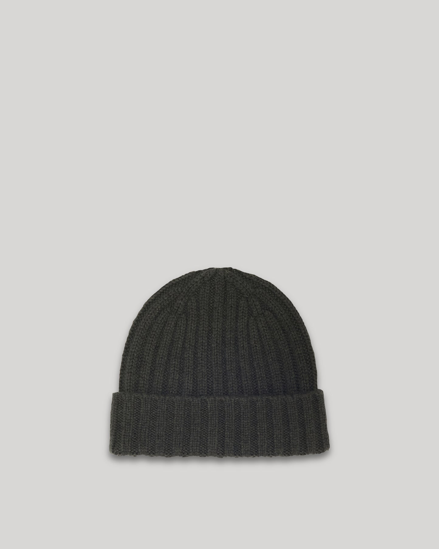 Boy's Forest Green wool & cashmere Beanie