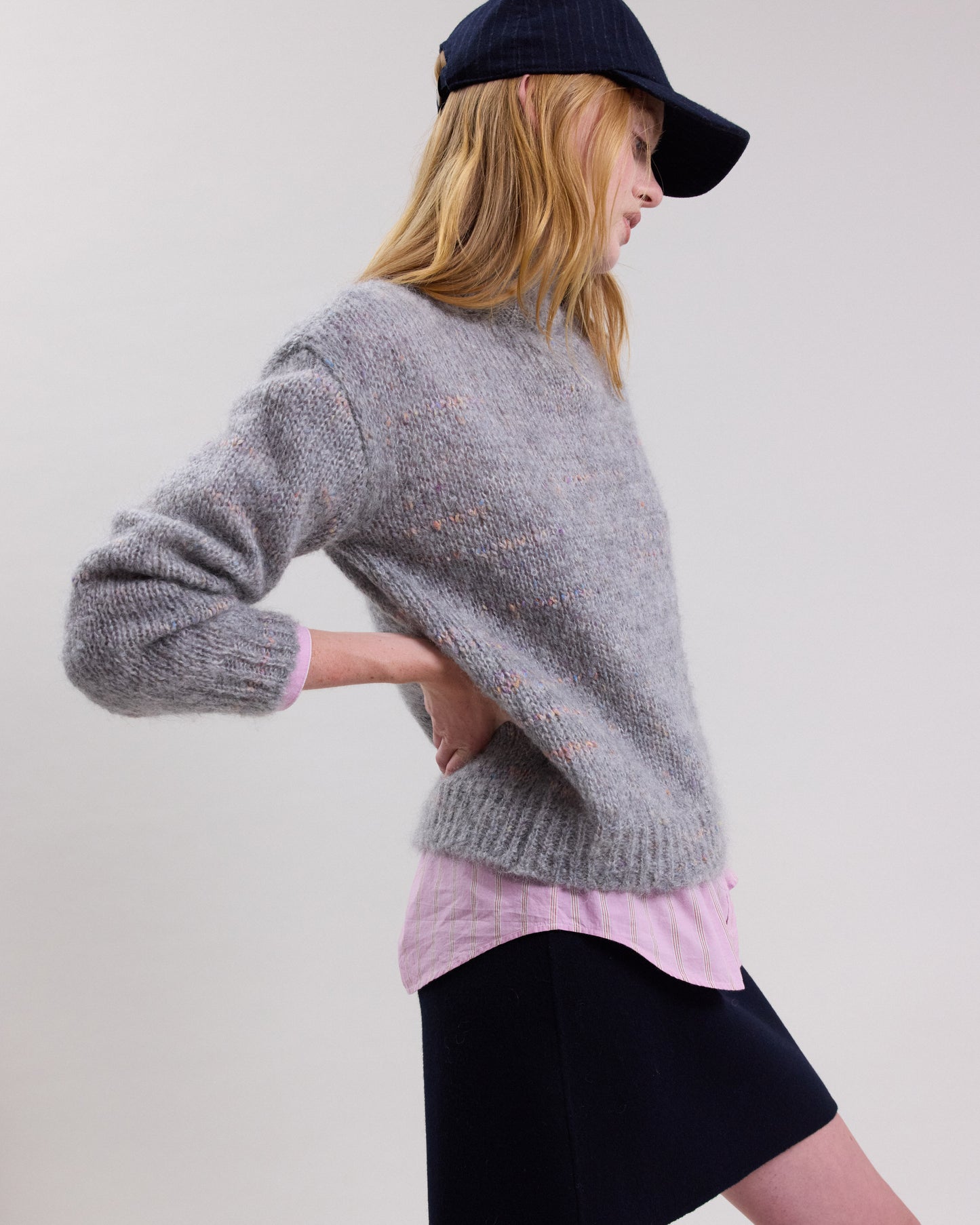 Mylor Women's Gray mohair blend Sweater