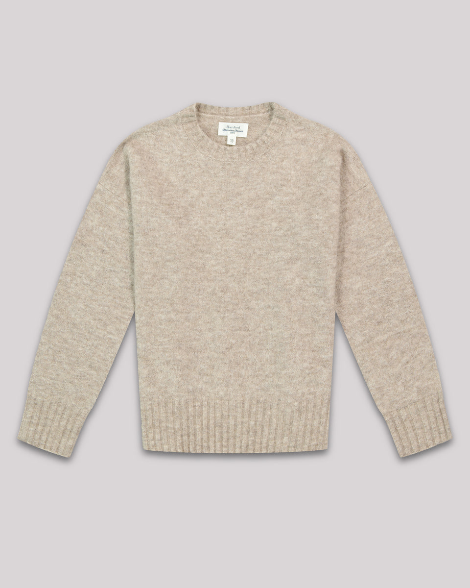 Matrix Girl's Beige alpaca & merino wool Sweater - Image principale