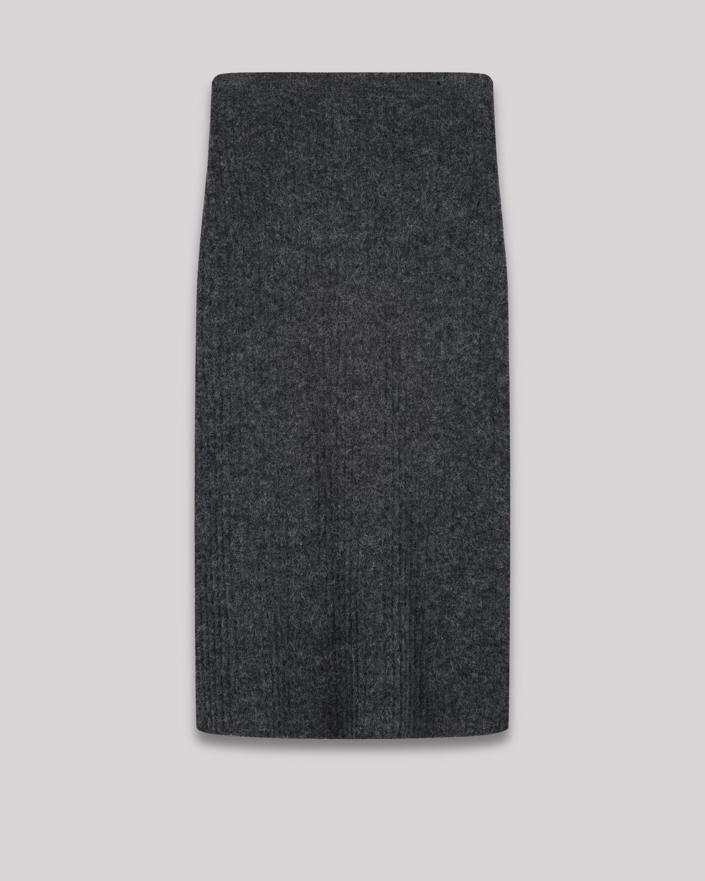 Mea Women's Anthracite alpaca & merino wool Skirt