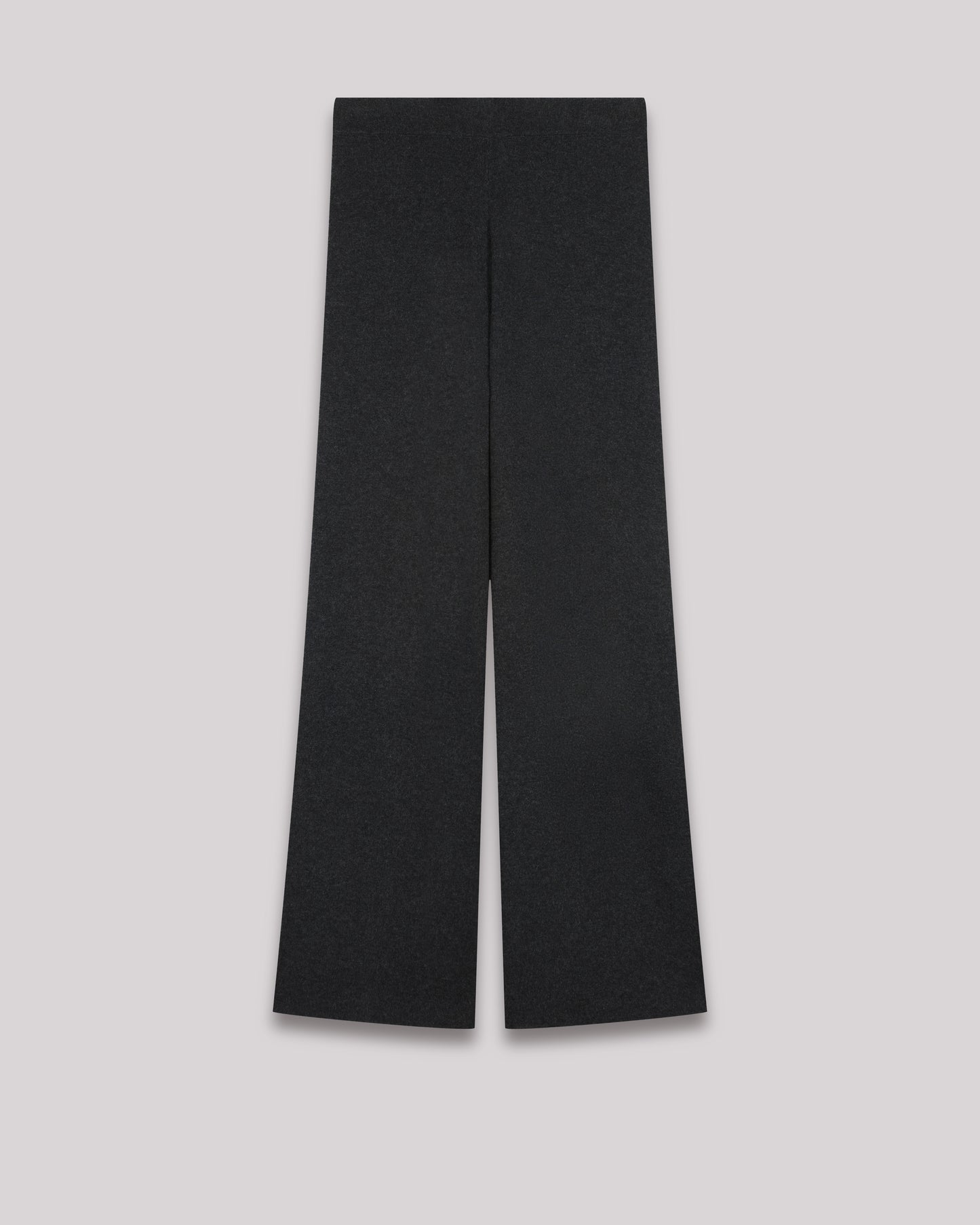 Pantalon Femme en viscose et laine mérinos mélangées Gris anthracite Meano