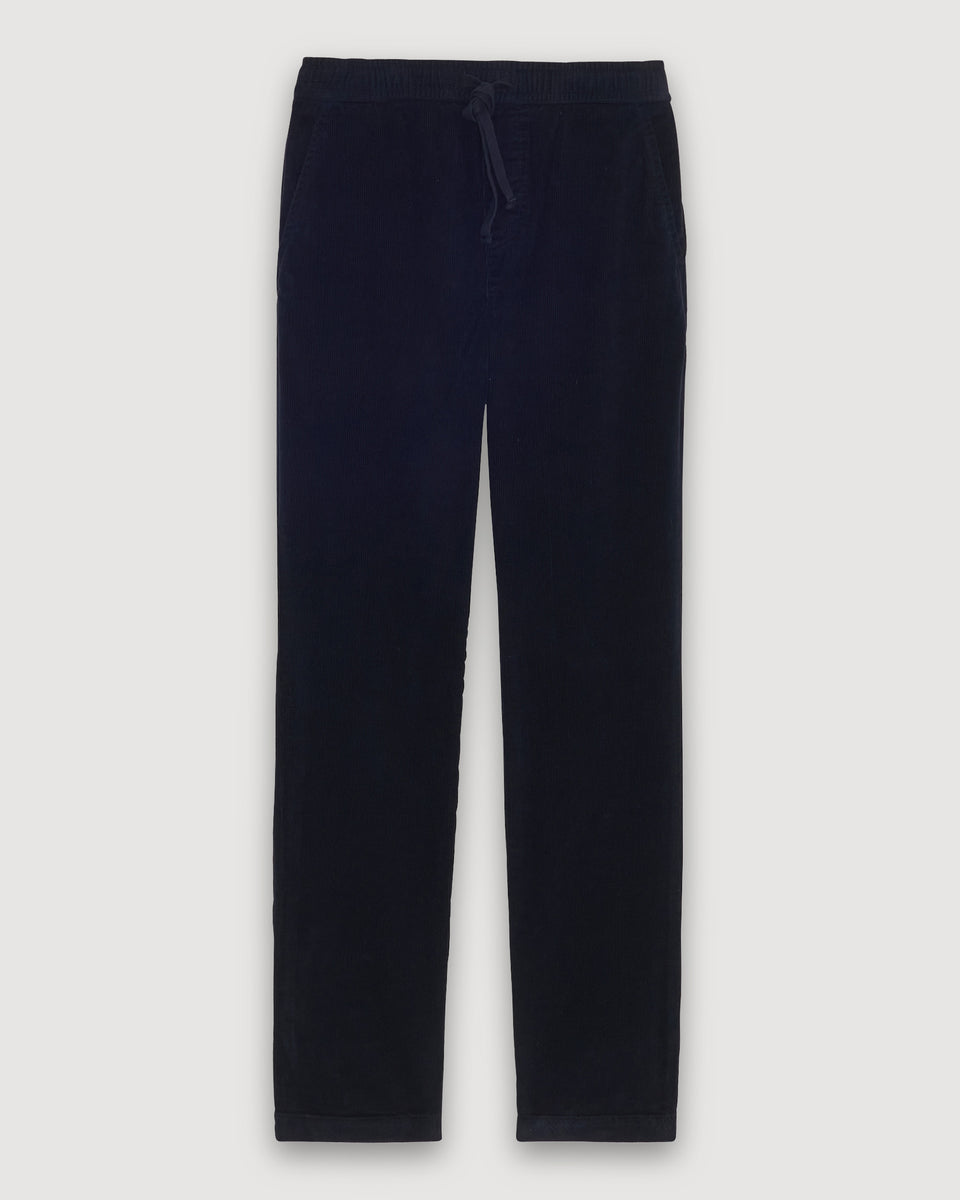 Pantalon Garcon en velours côtelé Bleu nuit Gym Pant - Image principale