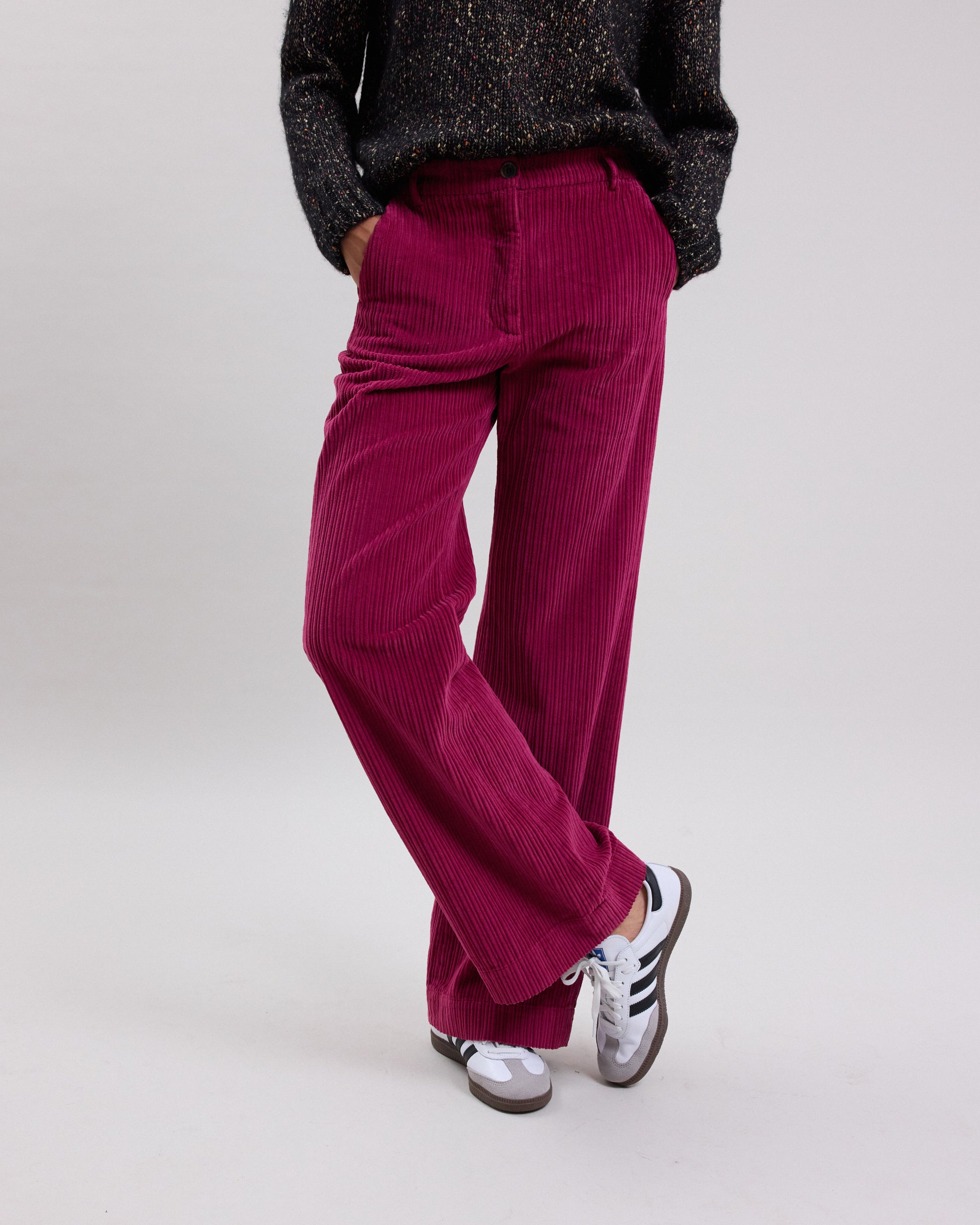 Pantalon Femme en velours côtelé Framboise Pandore BCPB600-29