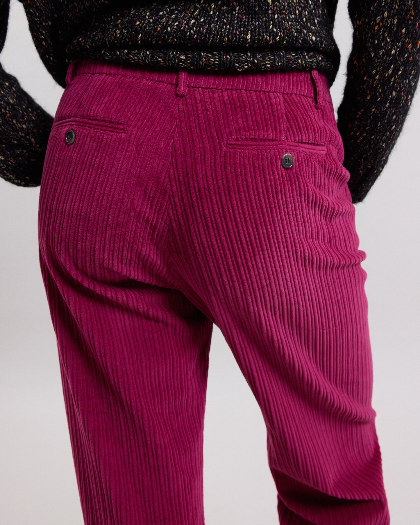 Pantalon Femme en velours côtelé Framboise Pandore