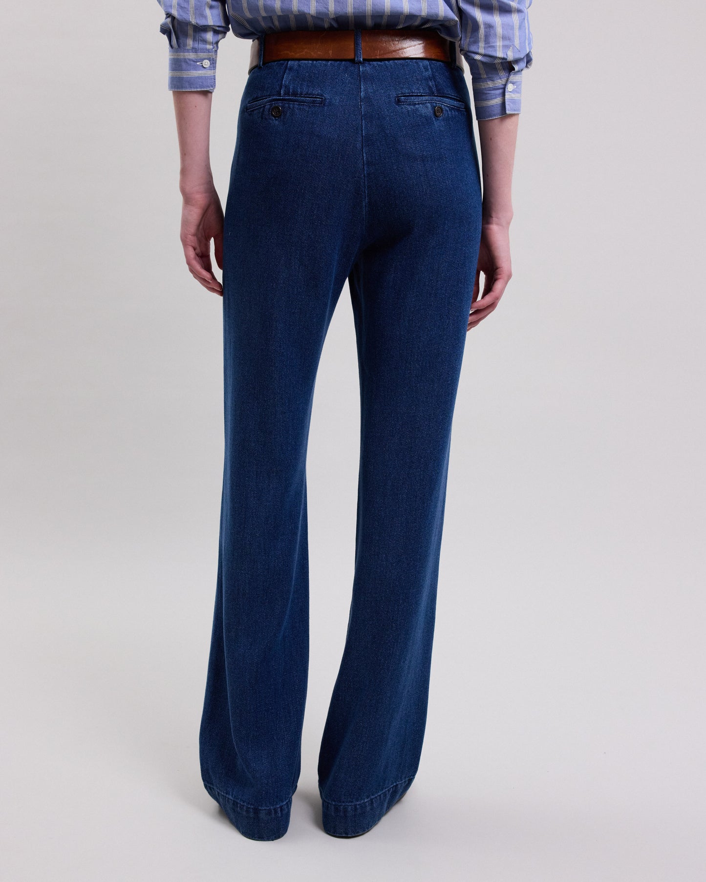 Pantalon Femme en lyocell Bleu Pandore BCPB615-01