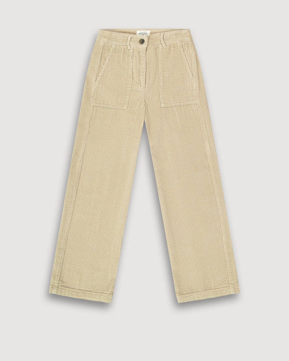 Patel Girls' beige corduroy Pants - Image principale