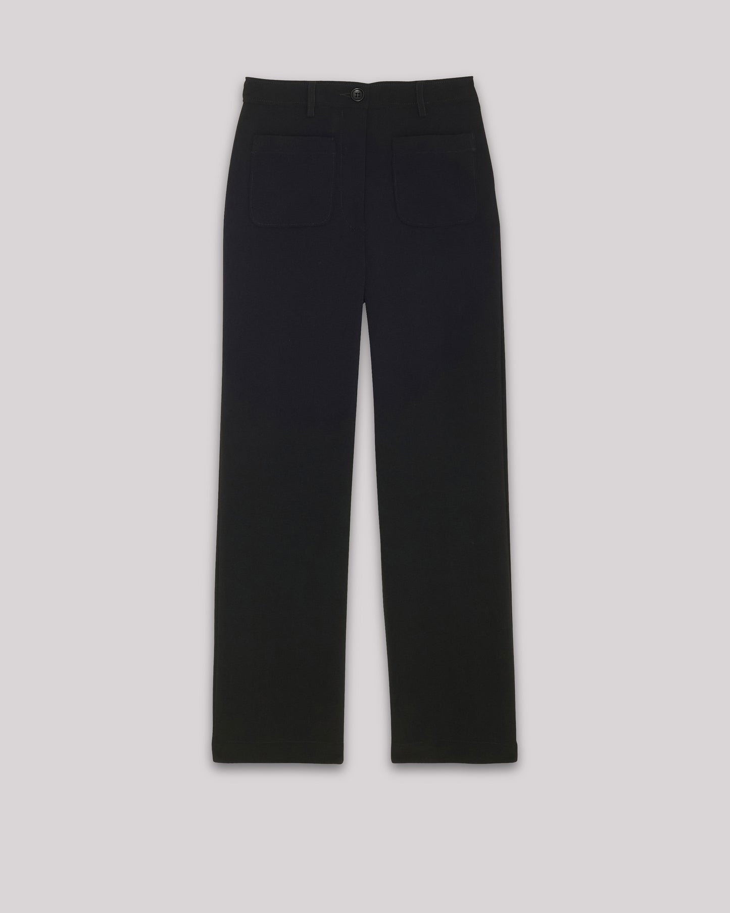 Pantalon Fille en crêpe Noir Poli