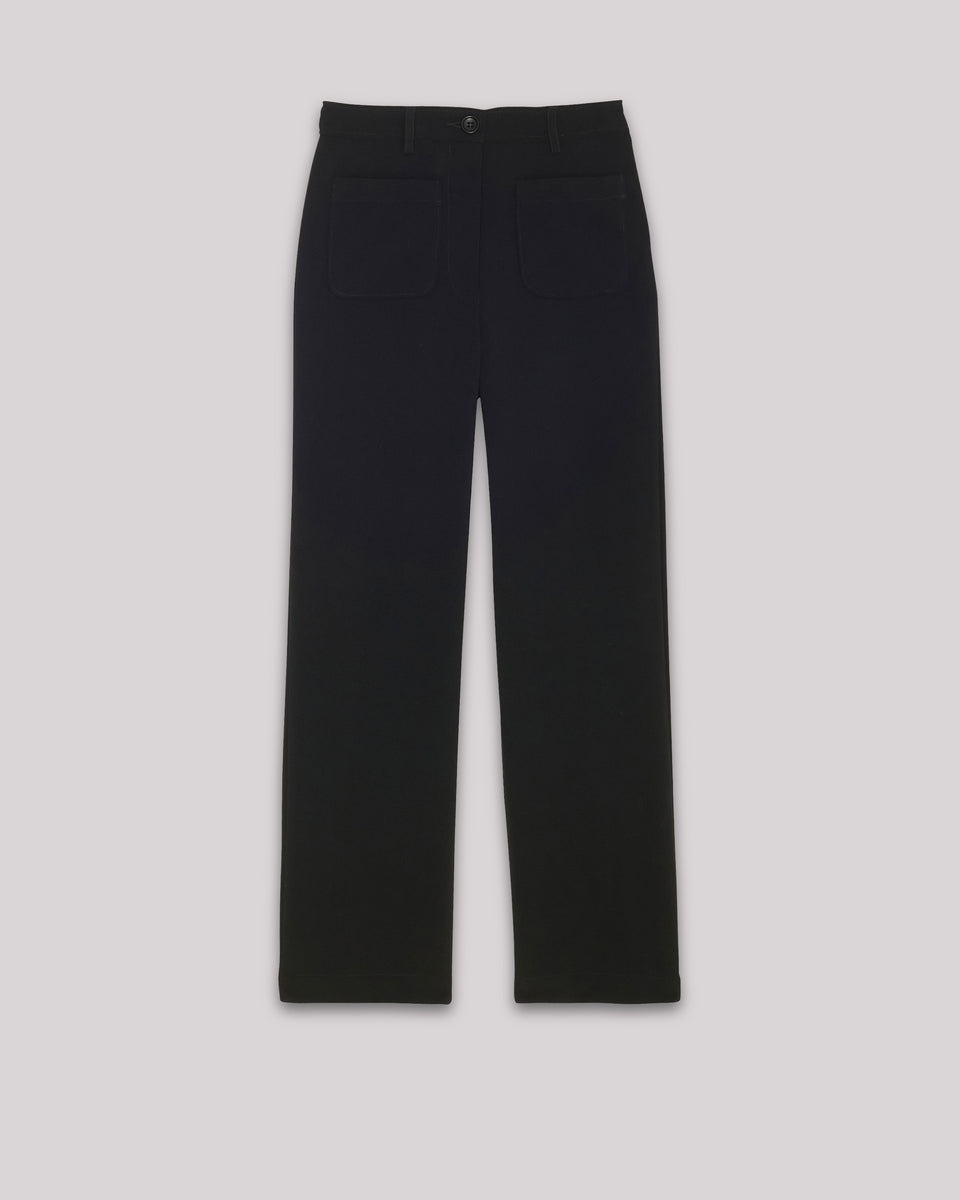 Poli Girls' black crepe Pants - Image principale