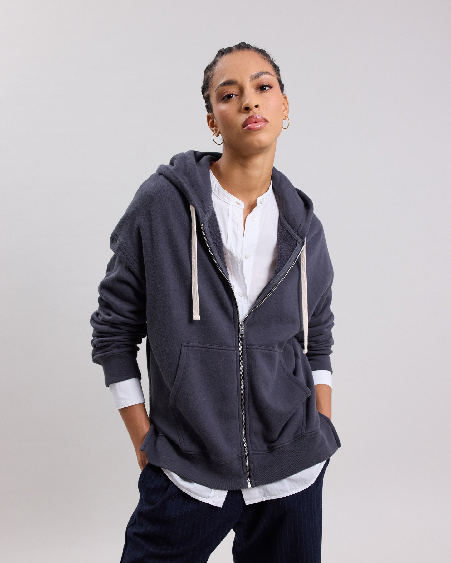 Sweatshirt Femme en coton & modal Carbone Tali BCQC507-05