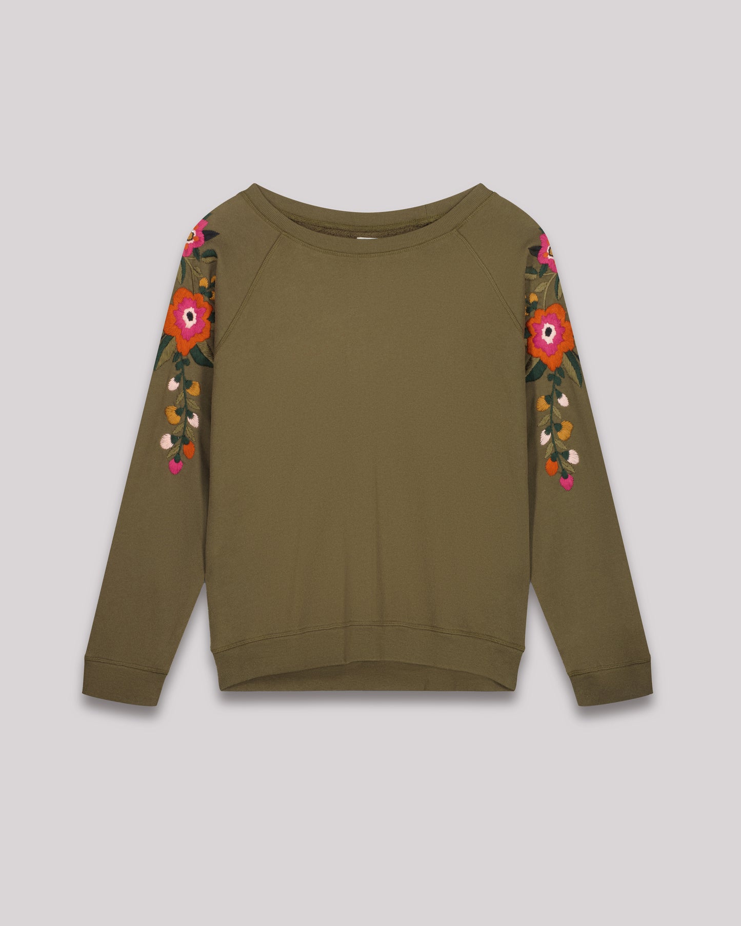 Sweatshirt Femme en coton & modal Vert Militaire Tapucine