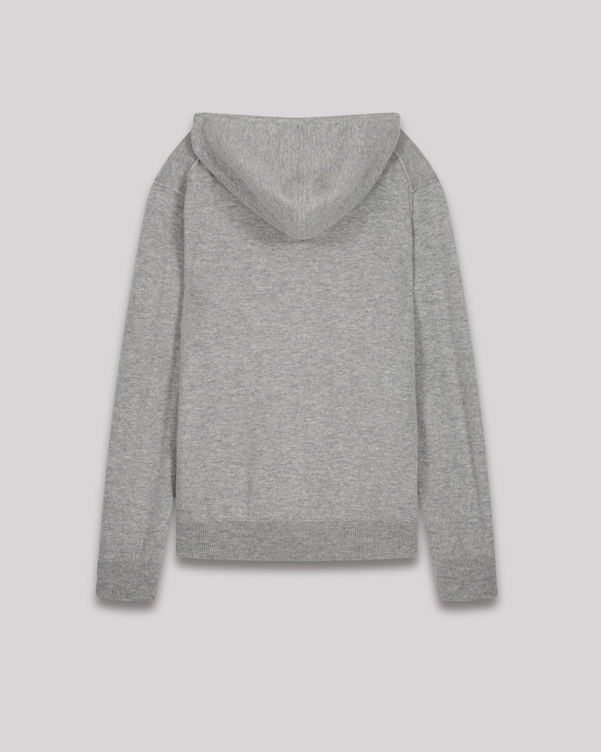 Pull à capuche Homme en laine & cachemire Gris