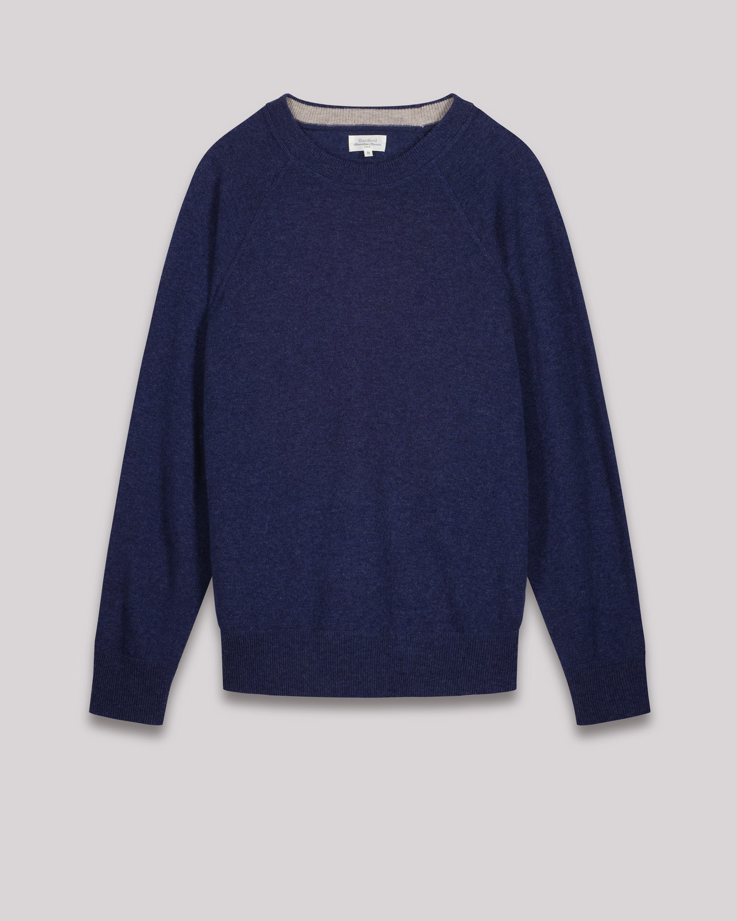 Men's Indigo wool & cashmere Sweater