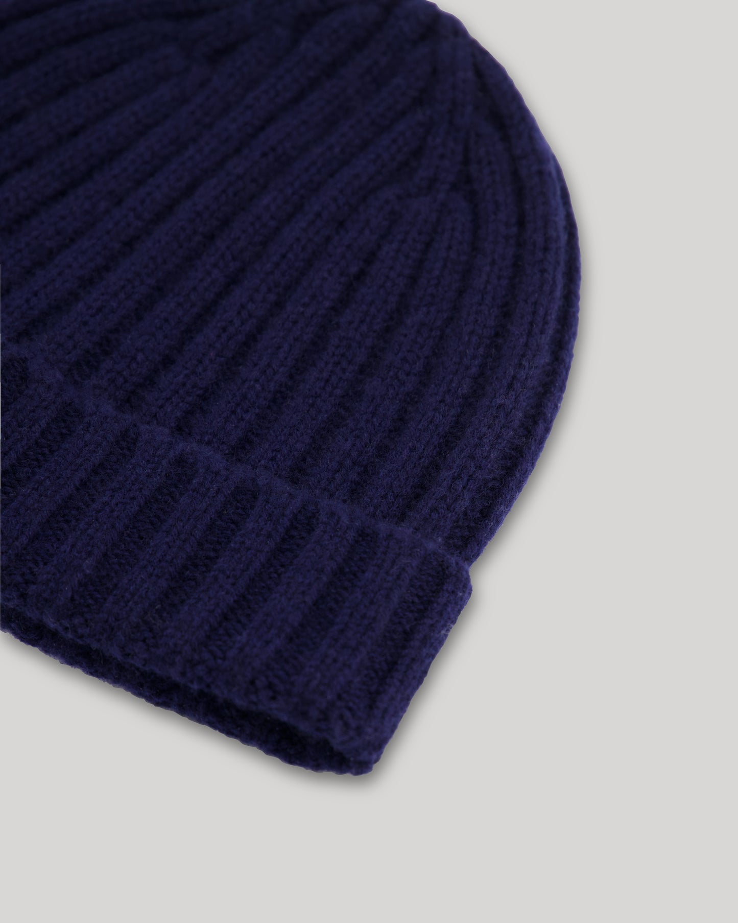 Bonnet Homme en laine & cachemire Bleu Marine