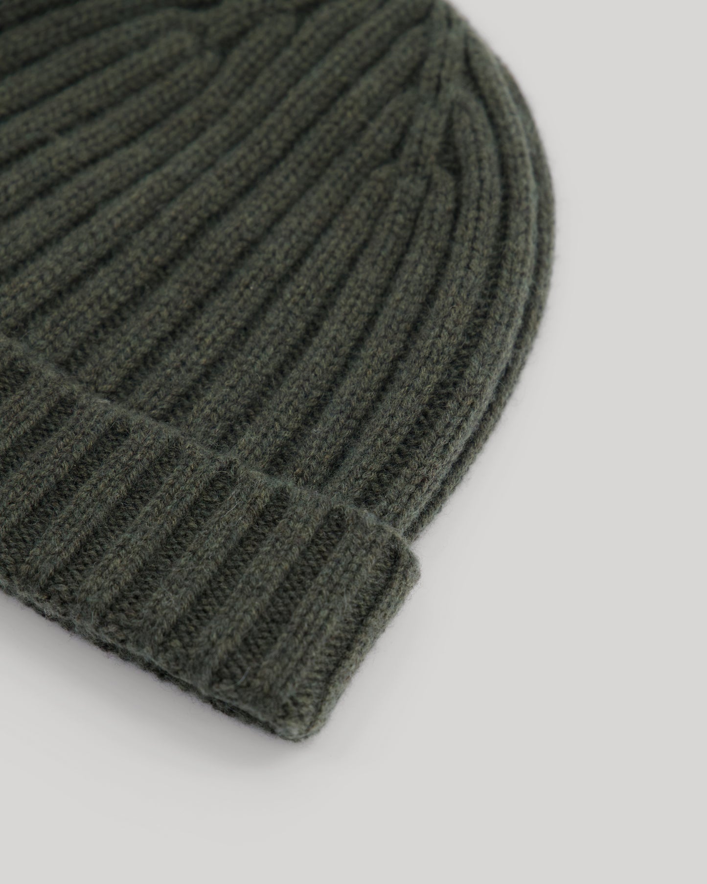 Bonnet Homme en laine & cachemire Vert Forêt