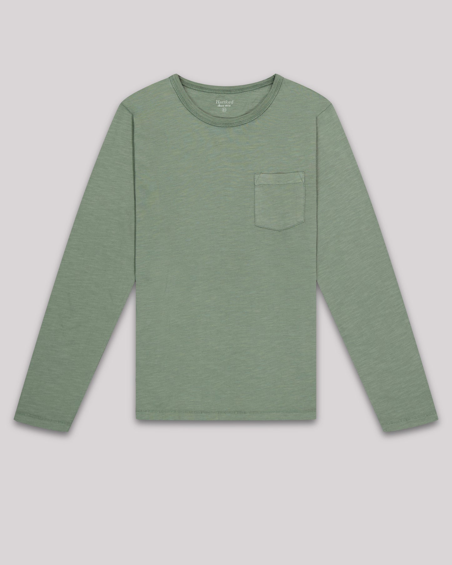 Pocket Boy's Military Green slub jersey T-shirt