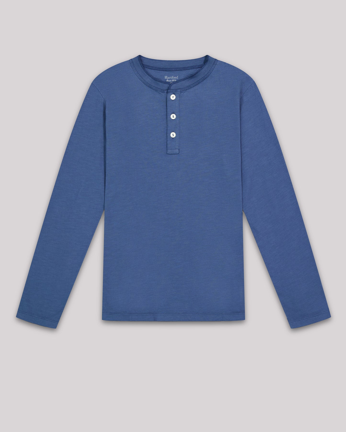 Henley Boy's Cobalt Blue slub jersey T-shirt