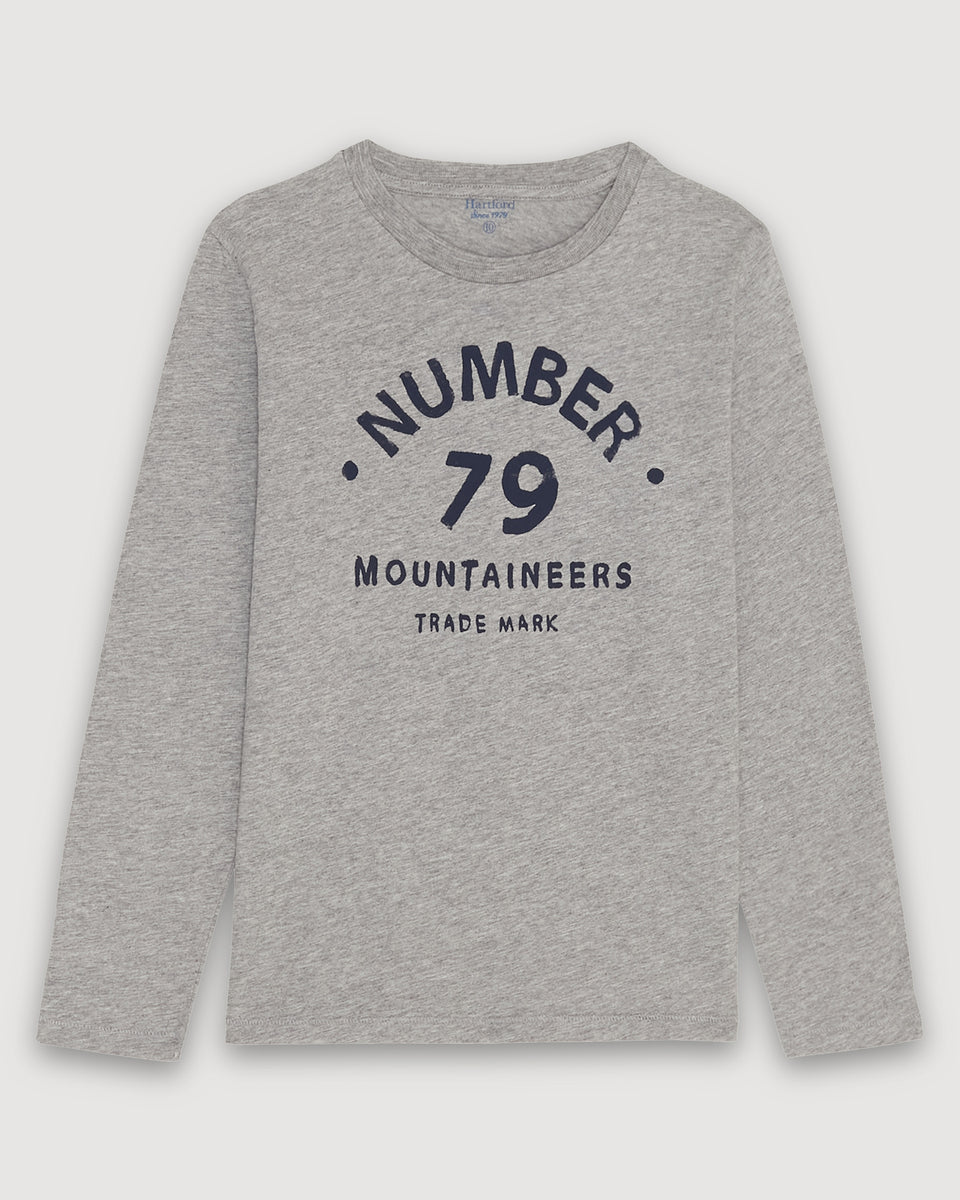 79 Moutaineers Boy's Heather Gray cotton slub 