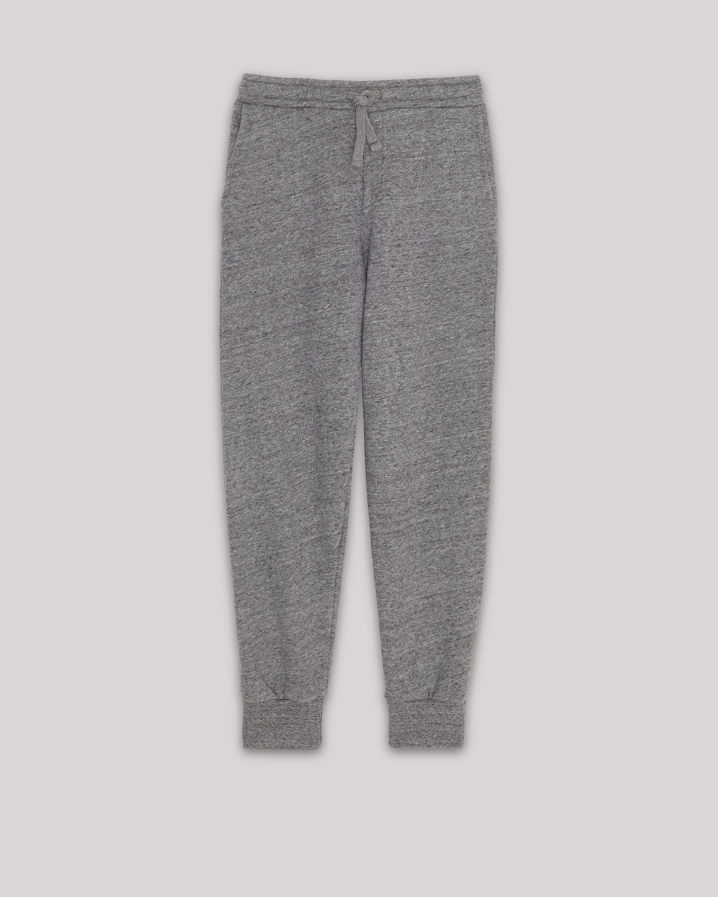 Pantalon Garcon en molleton de coton Gris Chiné & Marine