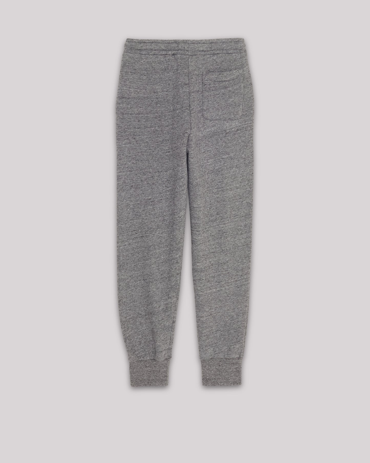 Pantalon Garcon en molleton de coton Gris Chiné & Marine