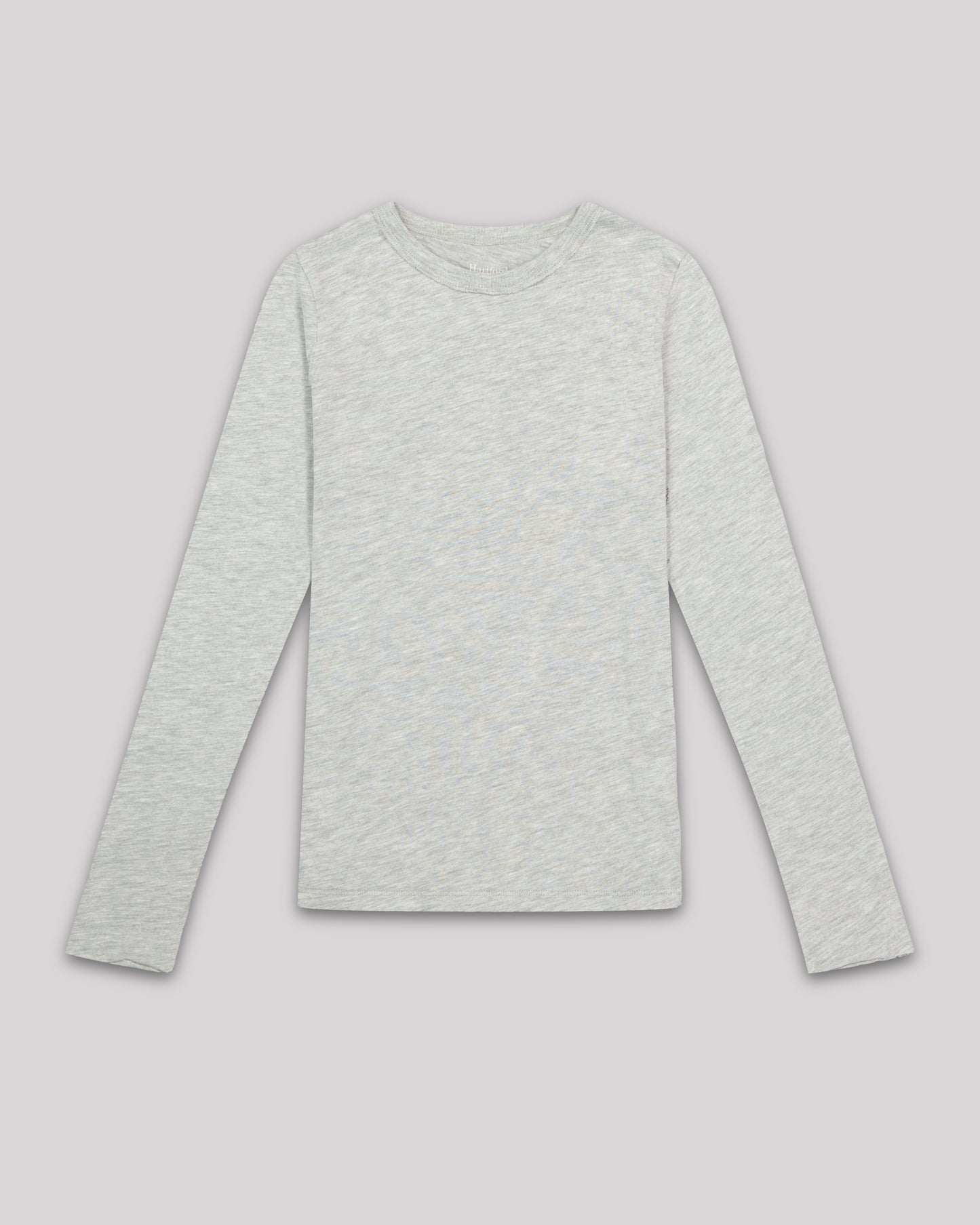 Tee shirt Fille en coton & modal Gris Chiné Taisto