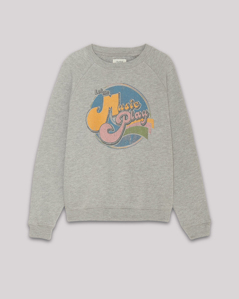 Sweatshirt Fille en coton & modal Gris chiné Taplay - Image principale