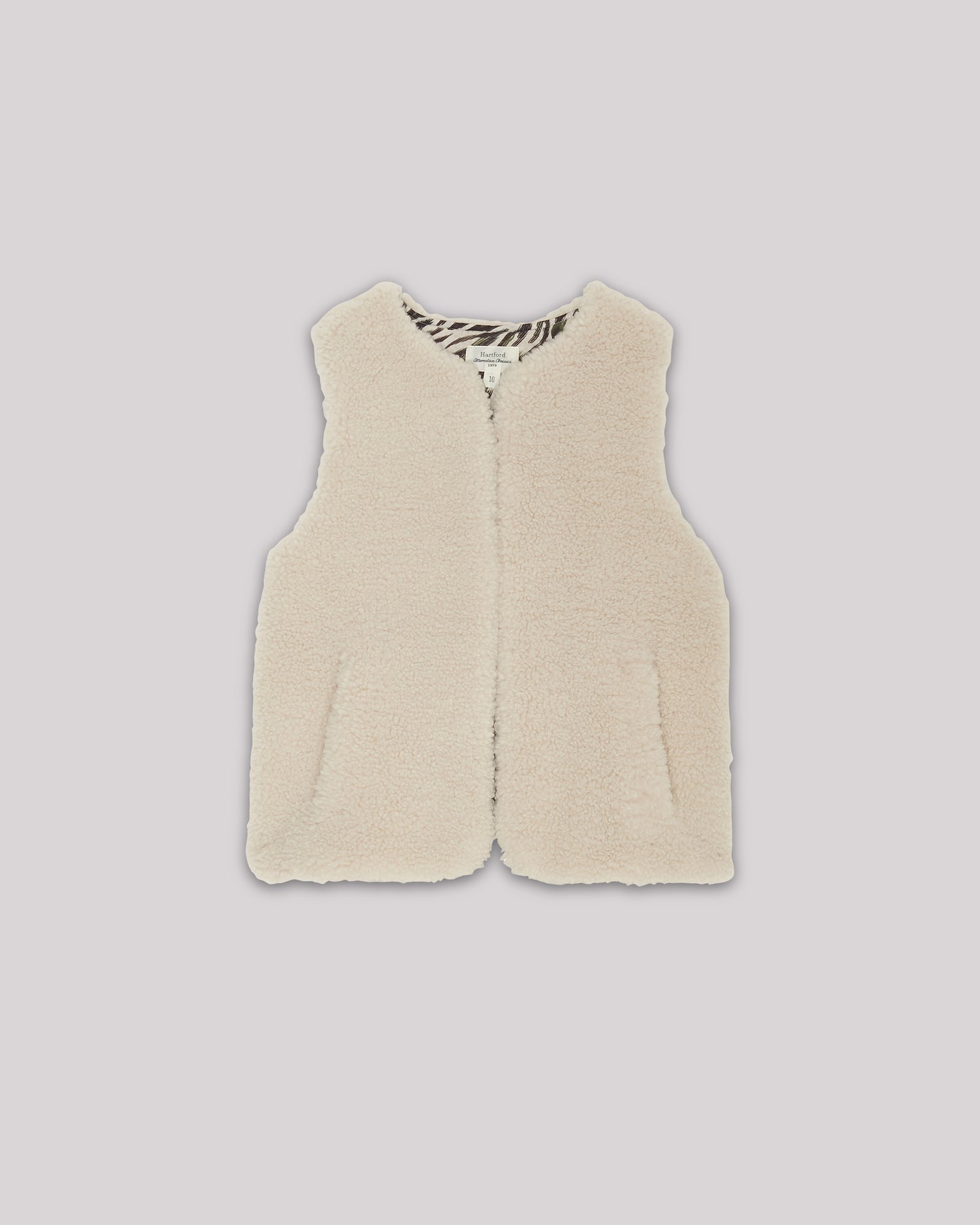 Gilet Fille en sherpa Naturel Venice