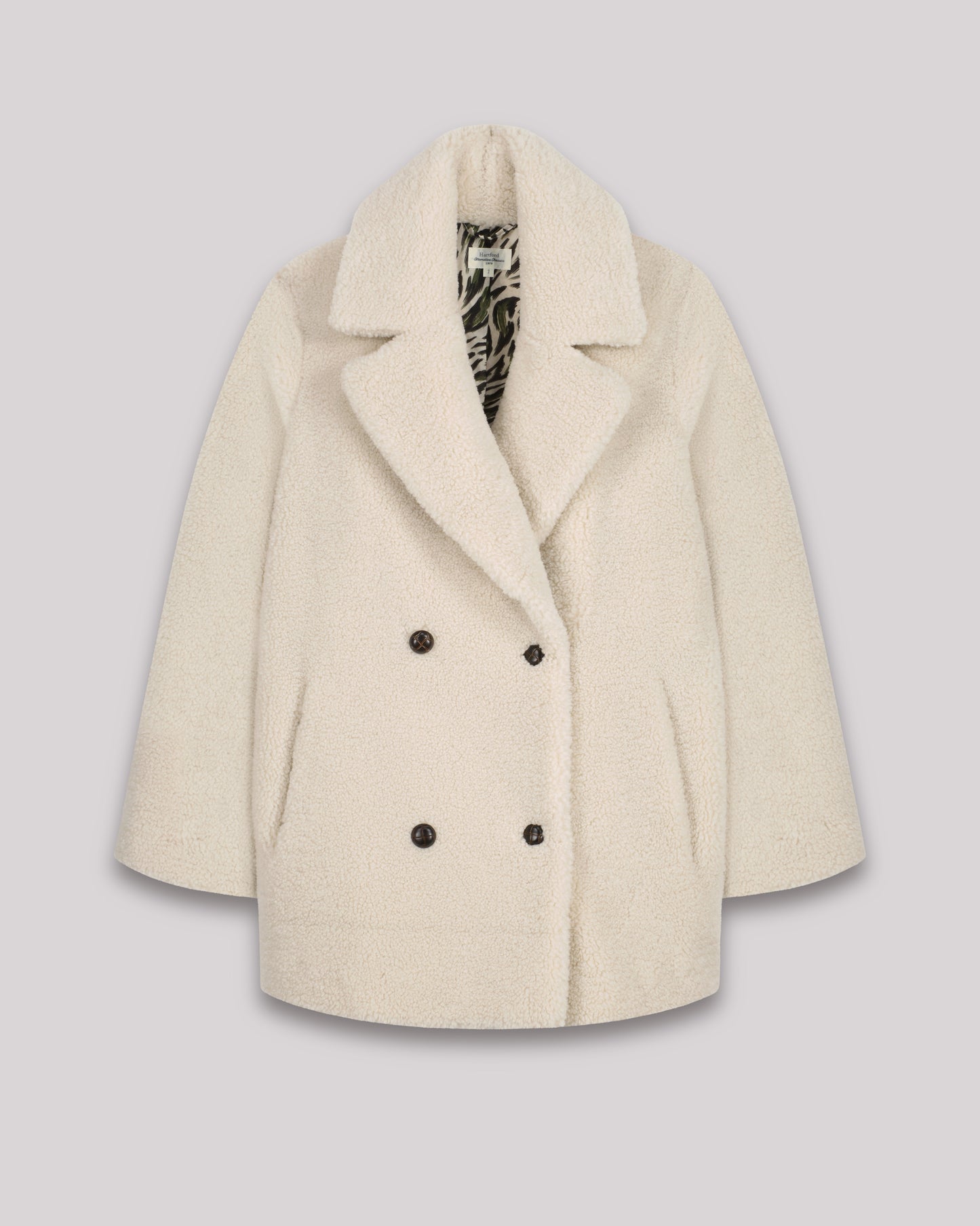 Manteau Femme en sherpa Ecru Victoria