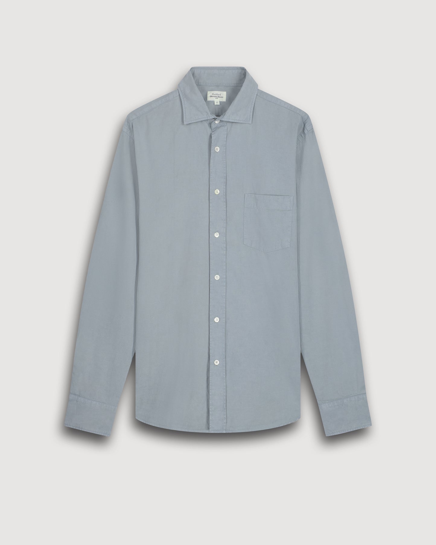 Paul Men's Celadon Green Tencel & Cotton Shirt