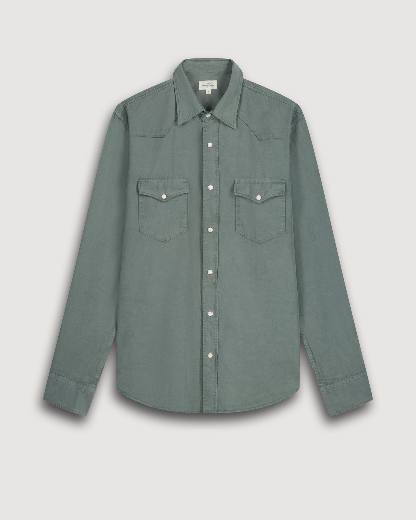 Chemise Homme en Tencel & Coton Vert Militaire Phoenix