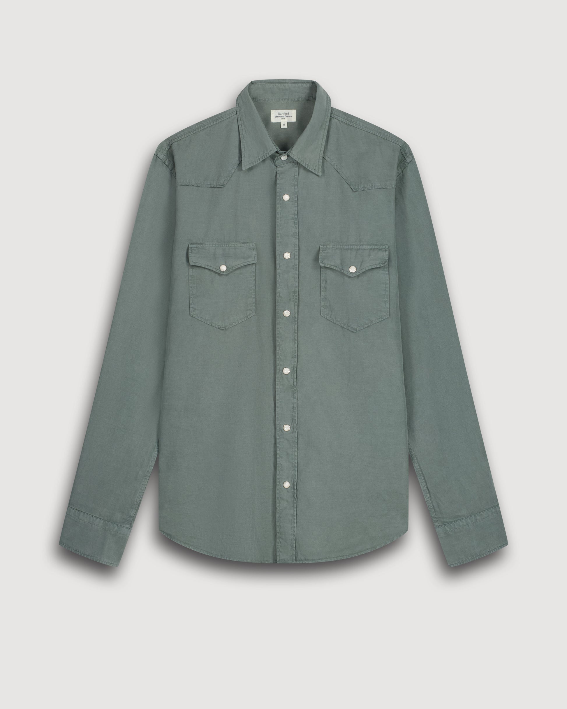 Chemise Homme en Tencel & Coton Vert Militaire Phoenix