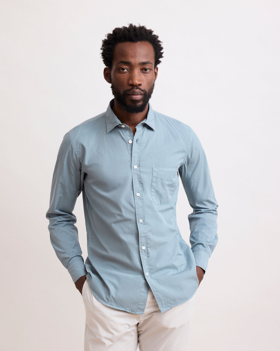 Storm Men's Celadon Green Cotton Twill Shirt - Image principale