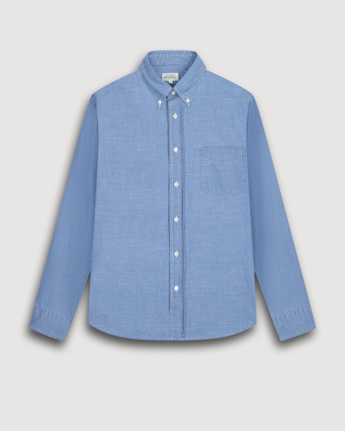 Pitt Men's Indigo Blue Light Chambray Shirt