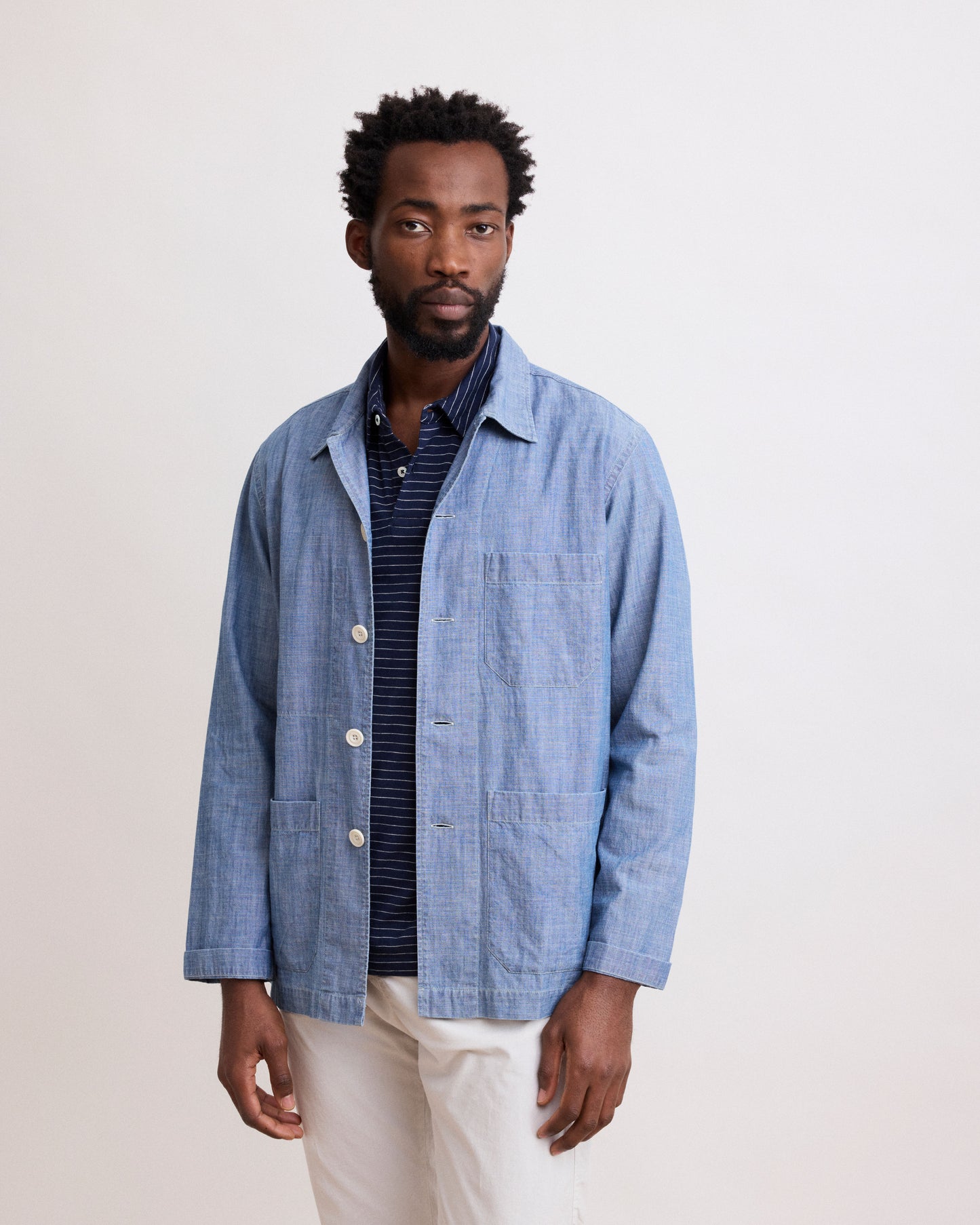 Veste Homme Indigo en Chambray Perry