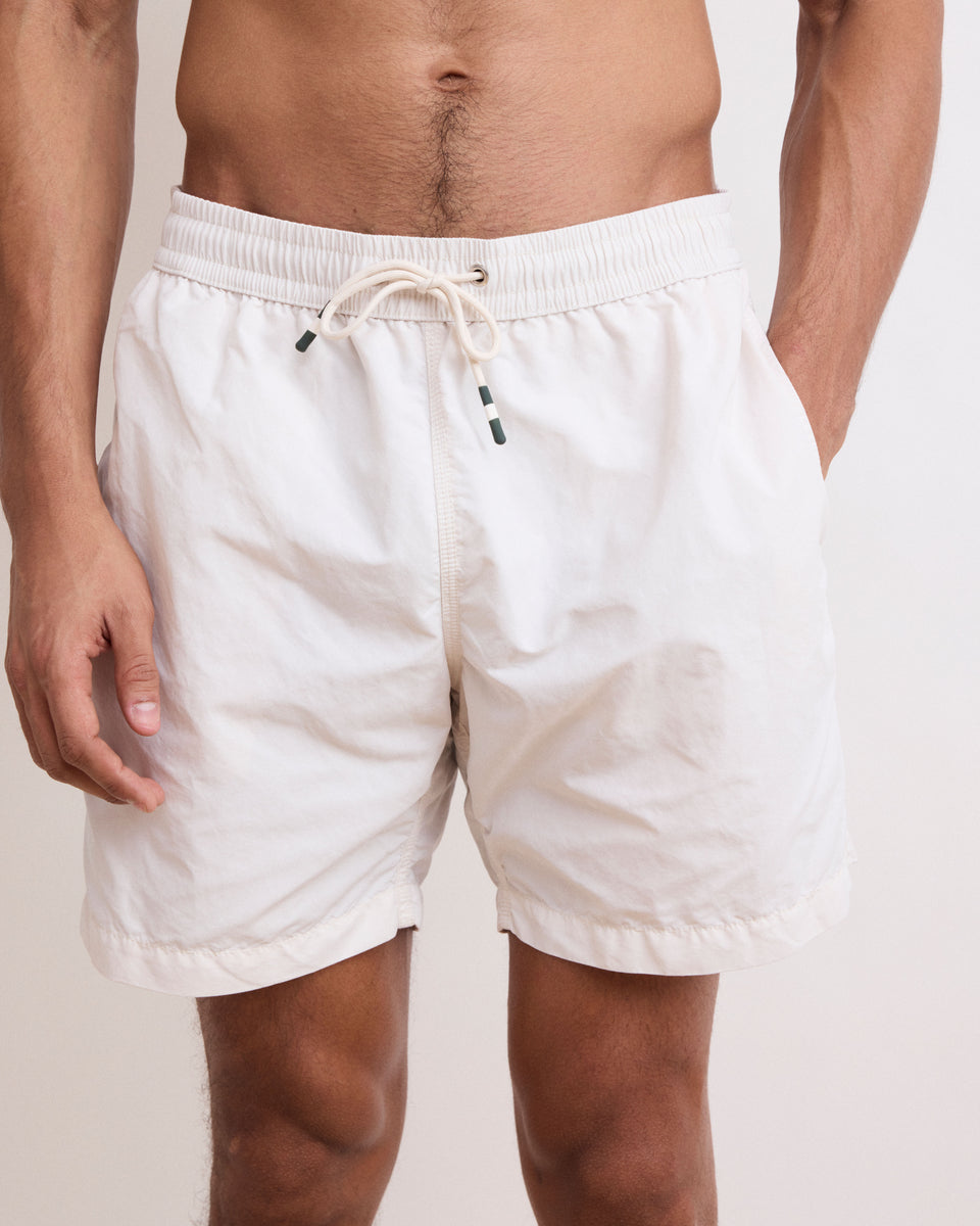 Men's Off-White Classic Swim Trunks - Image alternative