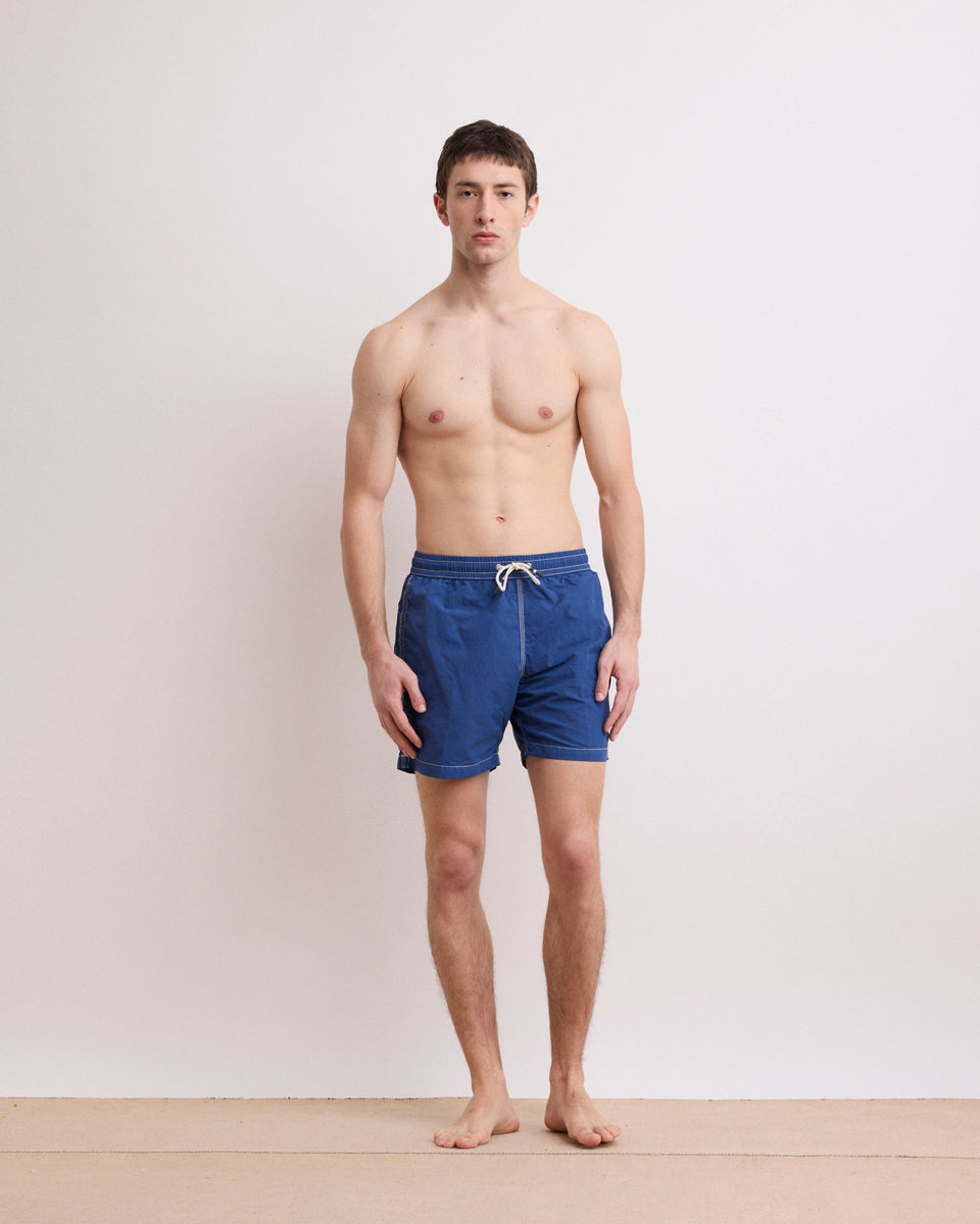 Men's Deep Blue Classic Swim Trunks - Image principale