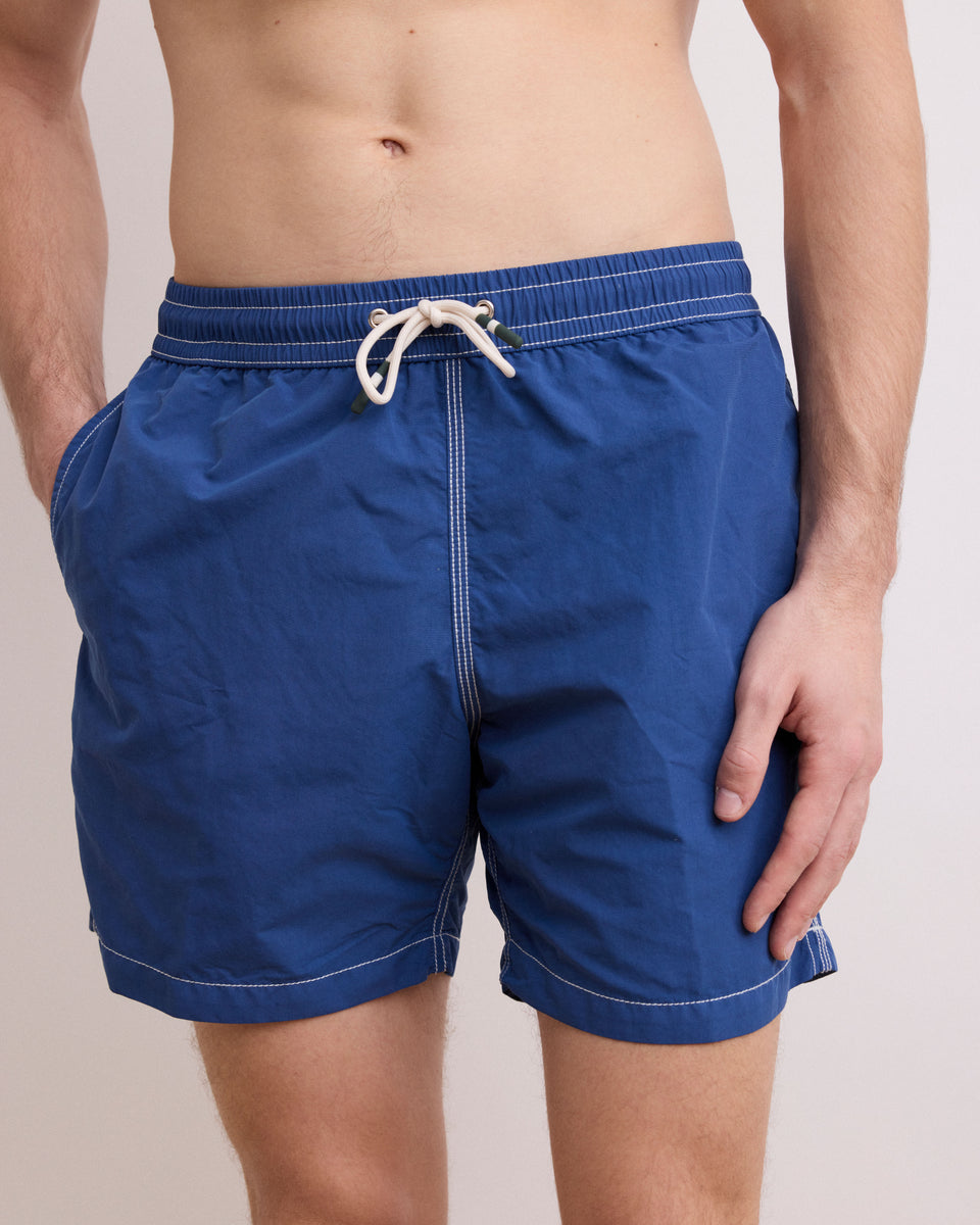 Men's Deep Blue Classic Swim Trunks - Image alternative