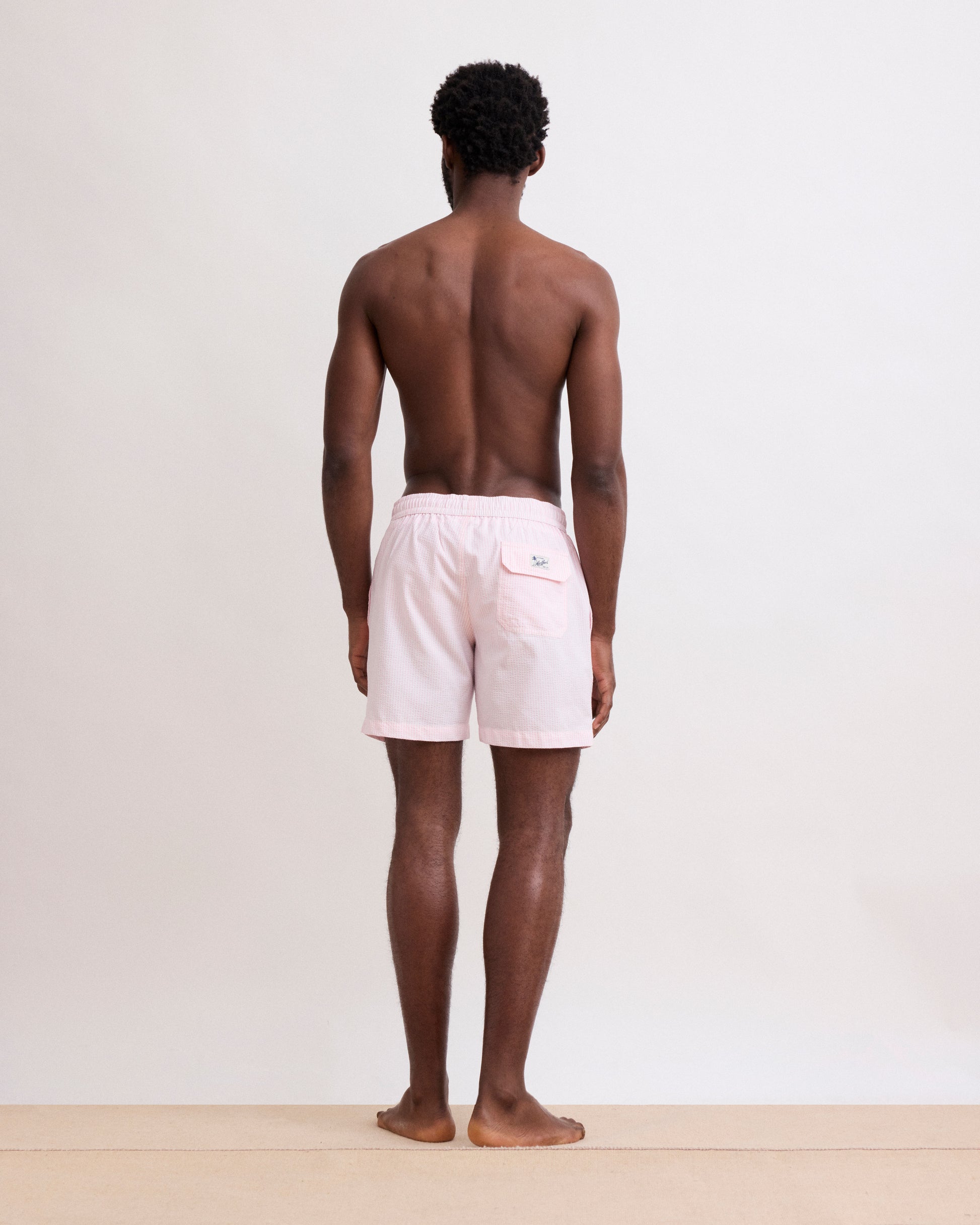 Maillot Homme Seersucker Rose Swim