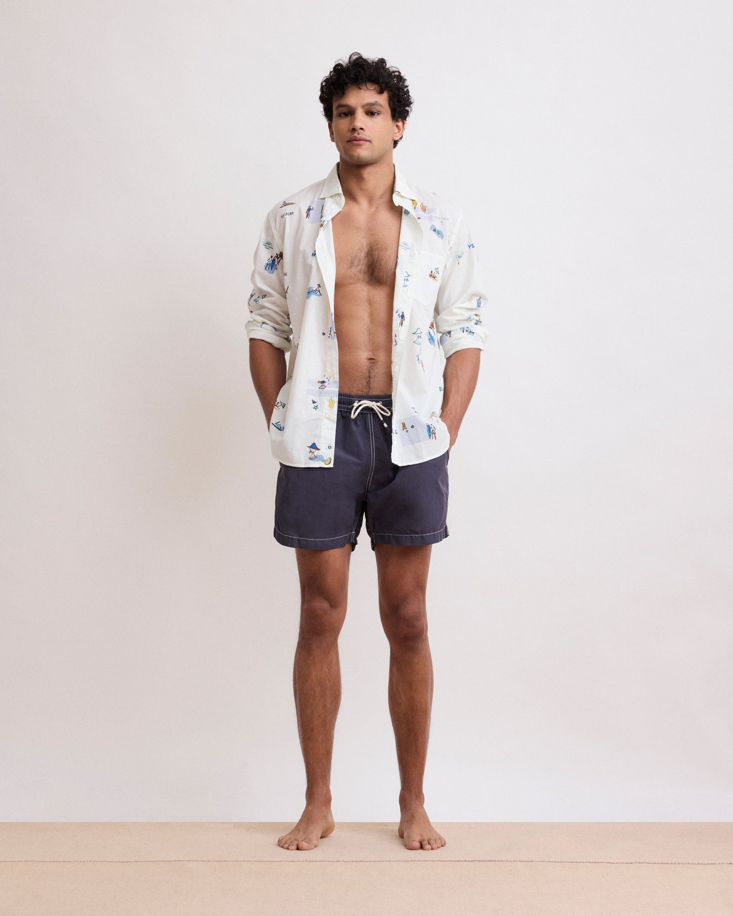 Maillot Homme Uni Carbone Boxer