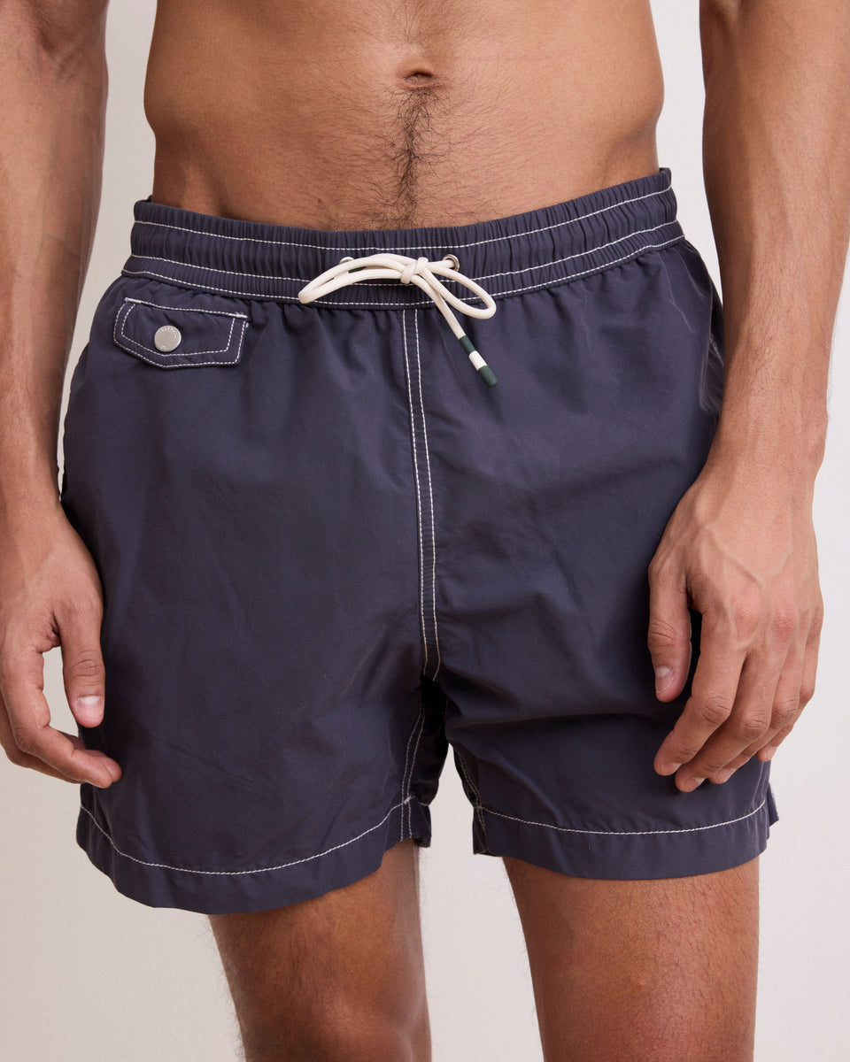 Boxer Men's Charcoal Classic Swim Trunks - Image alternative