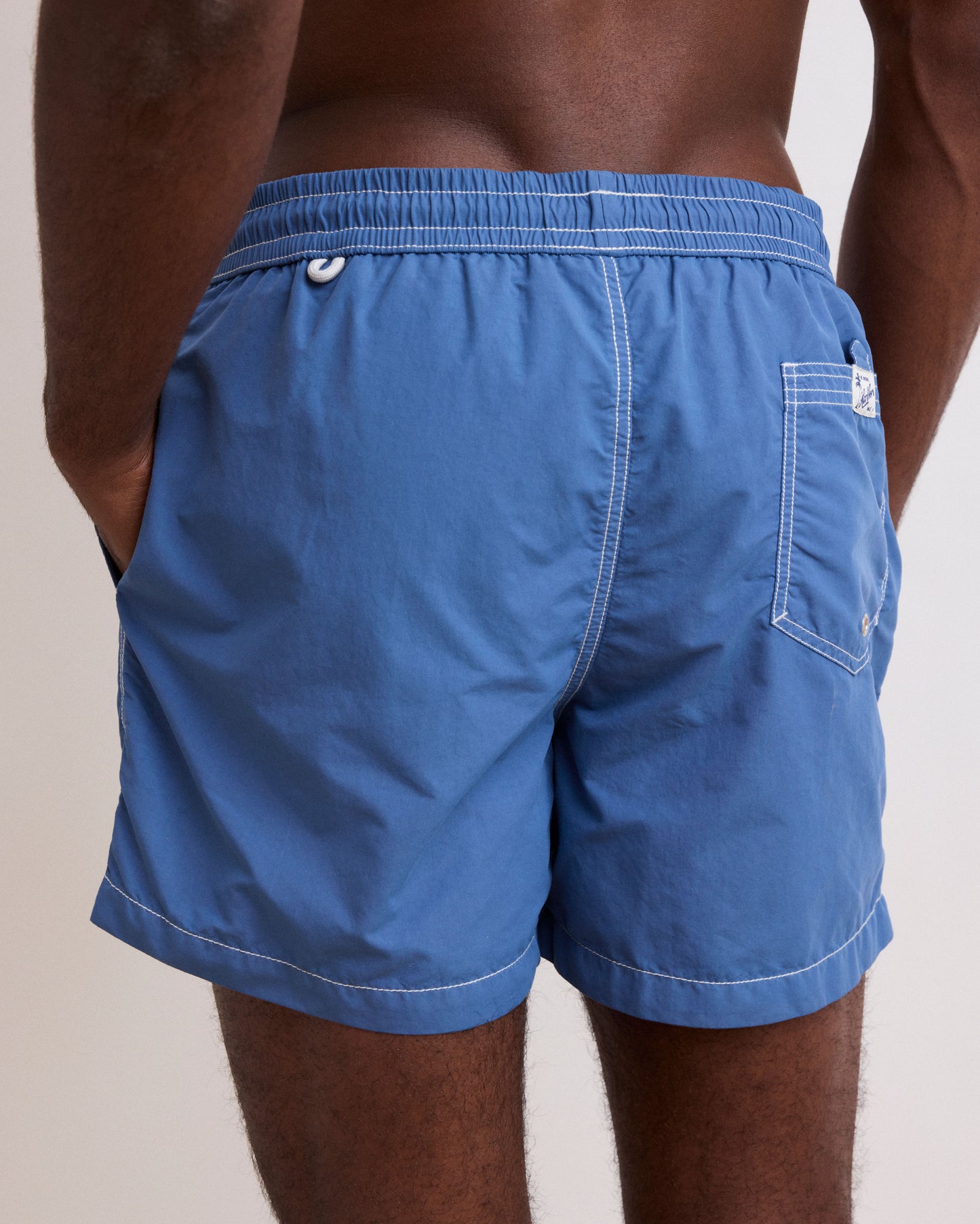 Maillot Homme Uni Bleu Denim Boxer