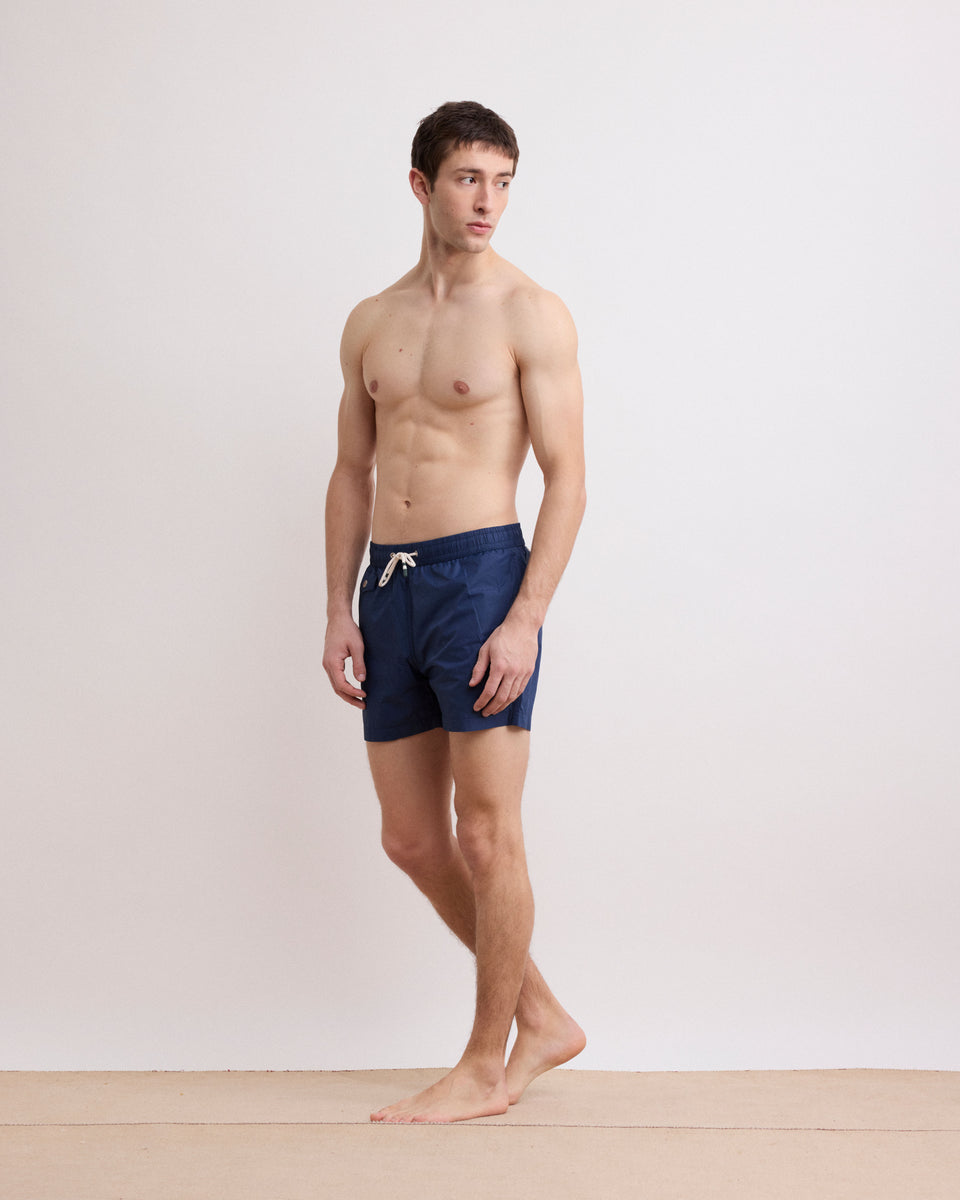 Boxer Men's Deep Blue Lightweight Swim Trunks - Image alternative