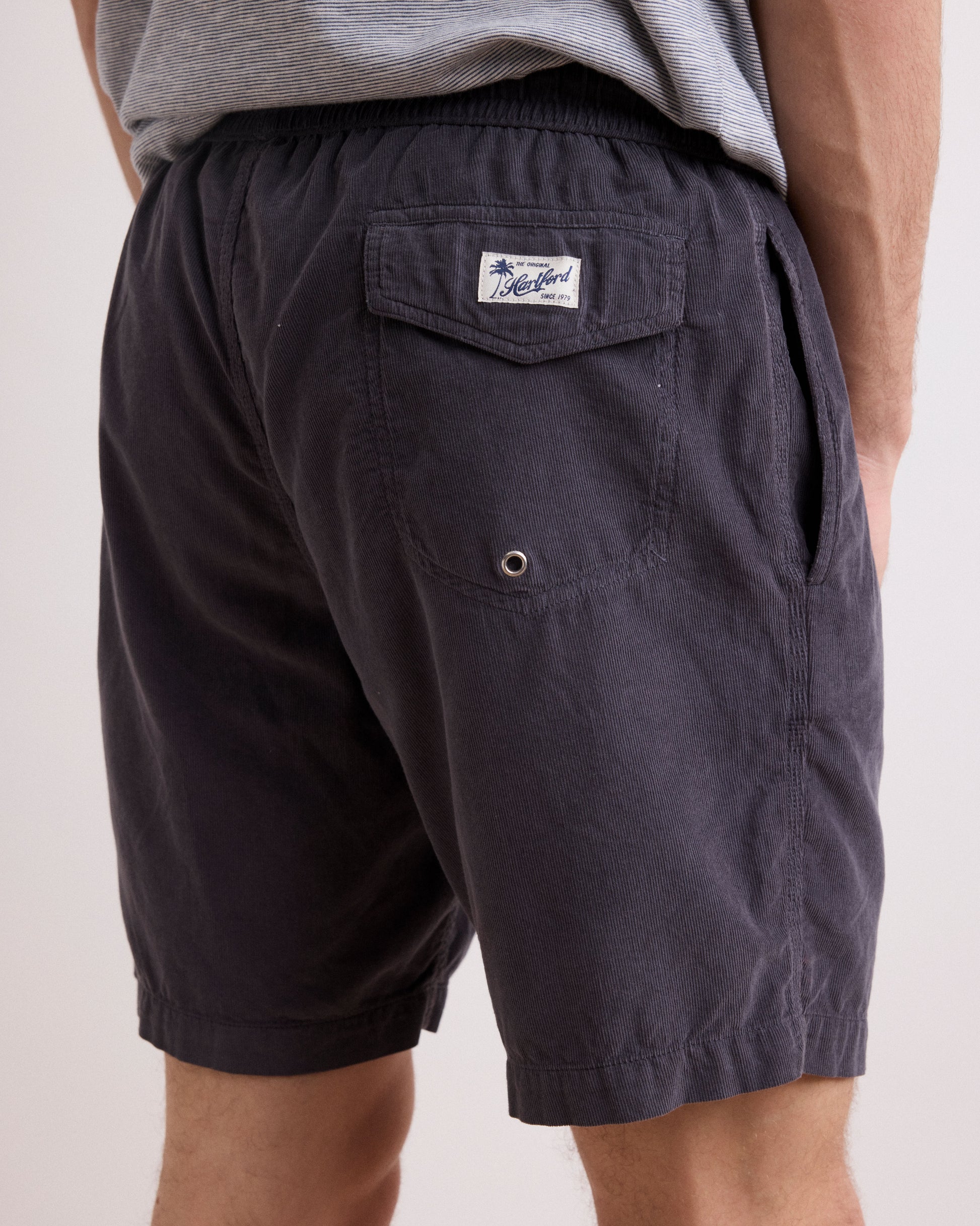 Short Homme en Velours côtelé Carbone