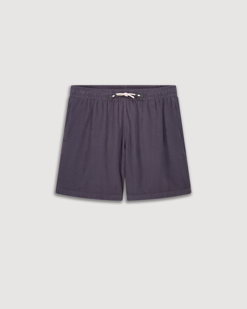 Men's Charcoal Corduroy Shorts - Image alternative