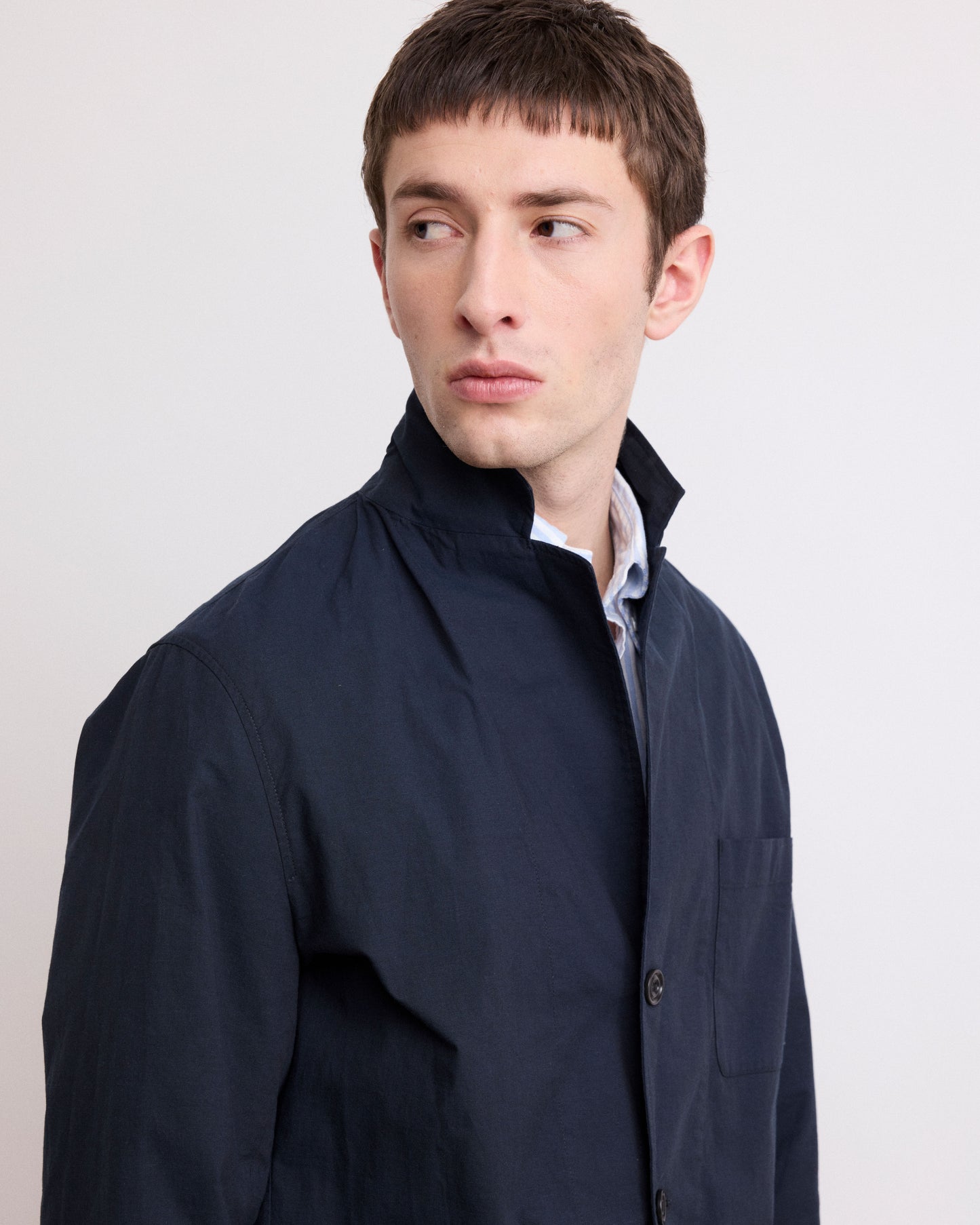 Veste Homme en Coton Fresco Bleu Marine Jonny