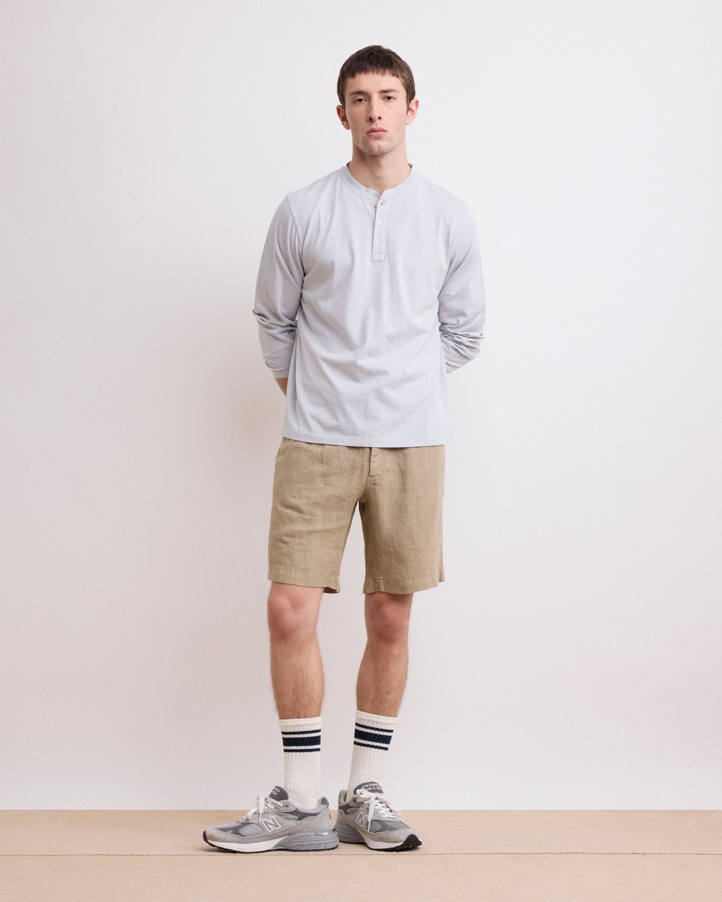 Short Homme en Lin Beige Tank