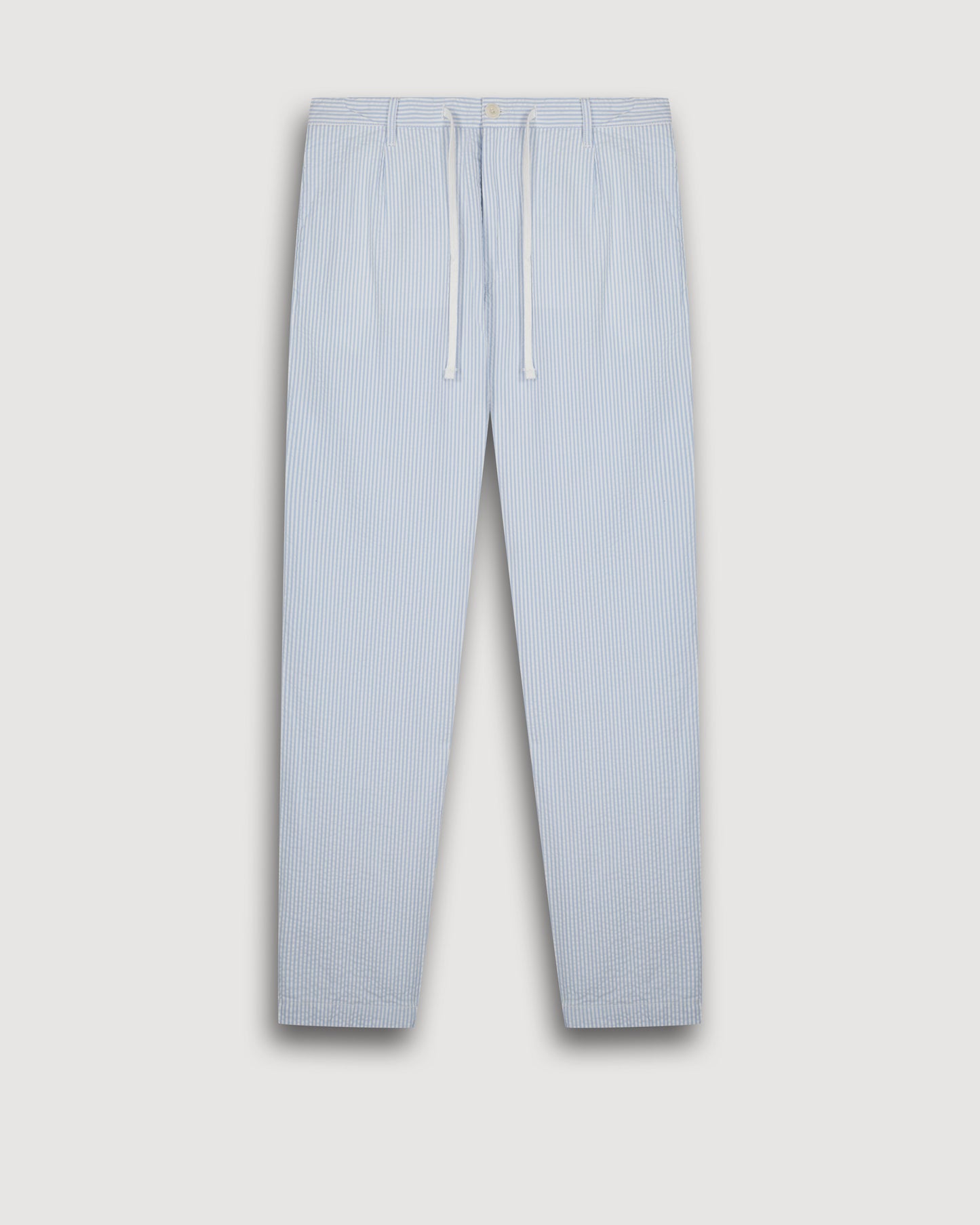 Pantalon Homme en Seersucker Bleu Ciel Tanker