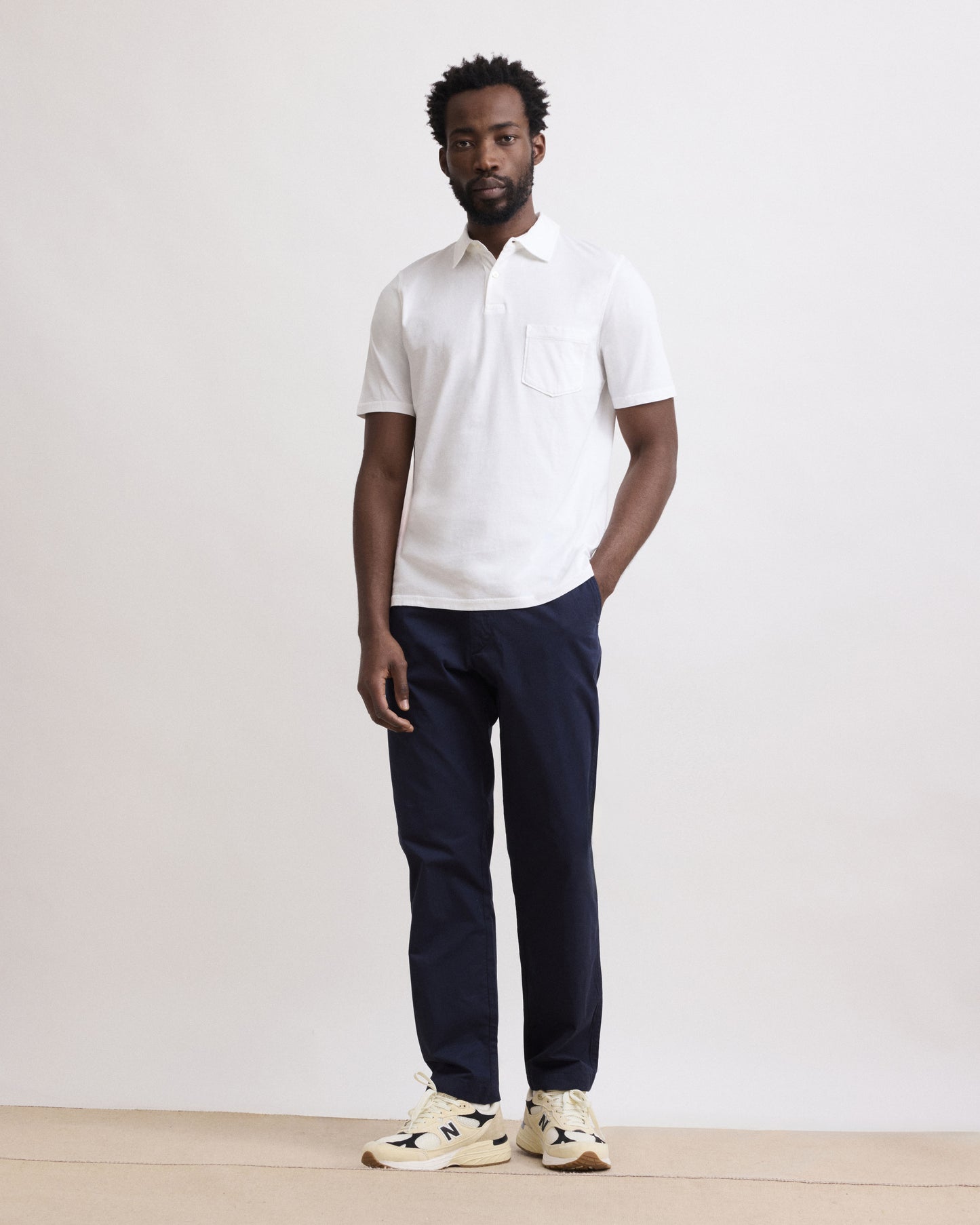 Pantalon Homme en Chino Léger Bleu Marine Tyron